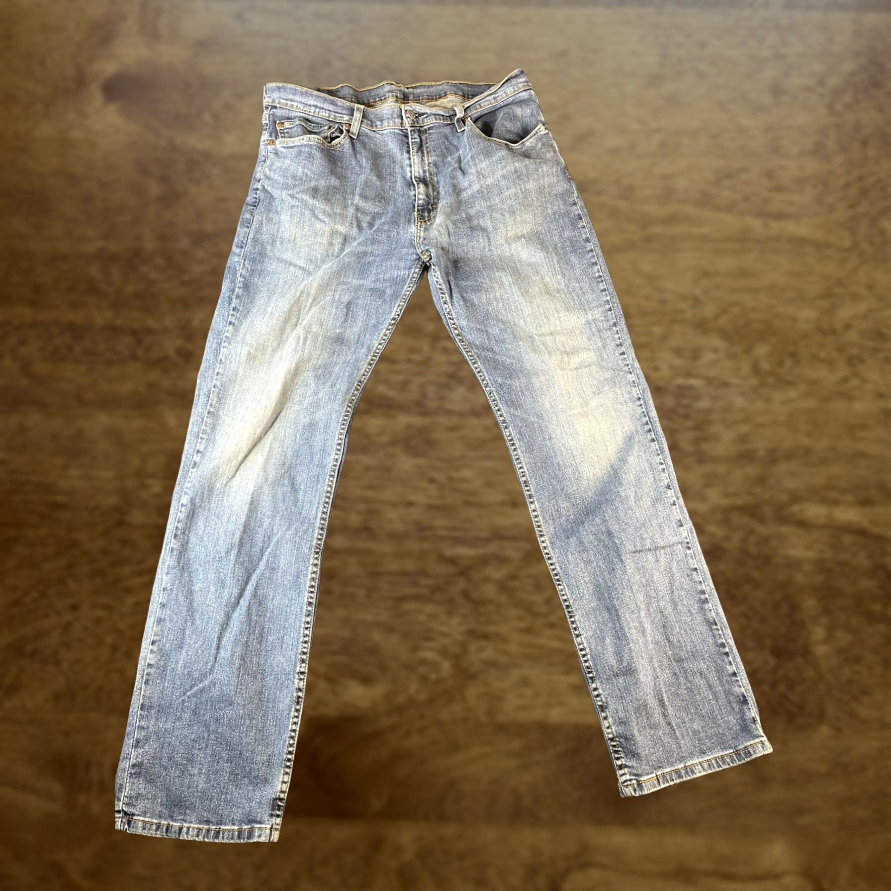 Levi's Levi's Mens Jeans Blue Denim Straight Leg Medium Wash Classic Five Pocket Casual Size US 38 / EU 54 - 1 Thumbnail