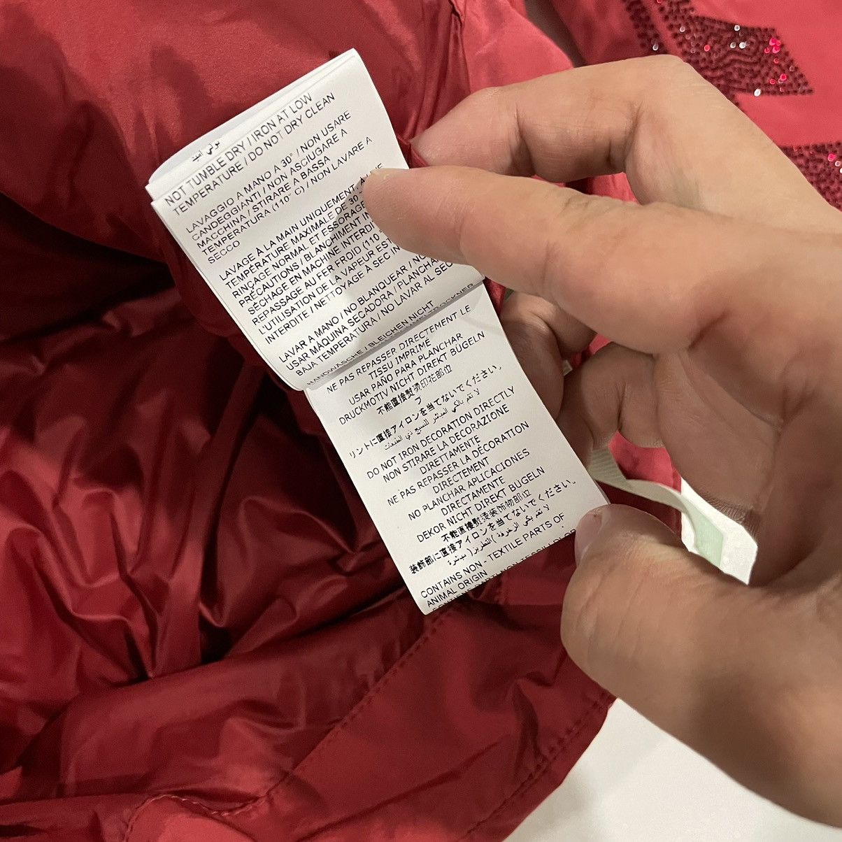 Off-White Off-White red diamond logo detachable puffer jkt Size US L / EU 52-54 / 3 - 11 Thumbnail