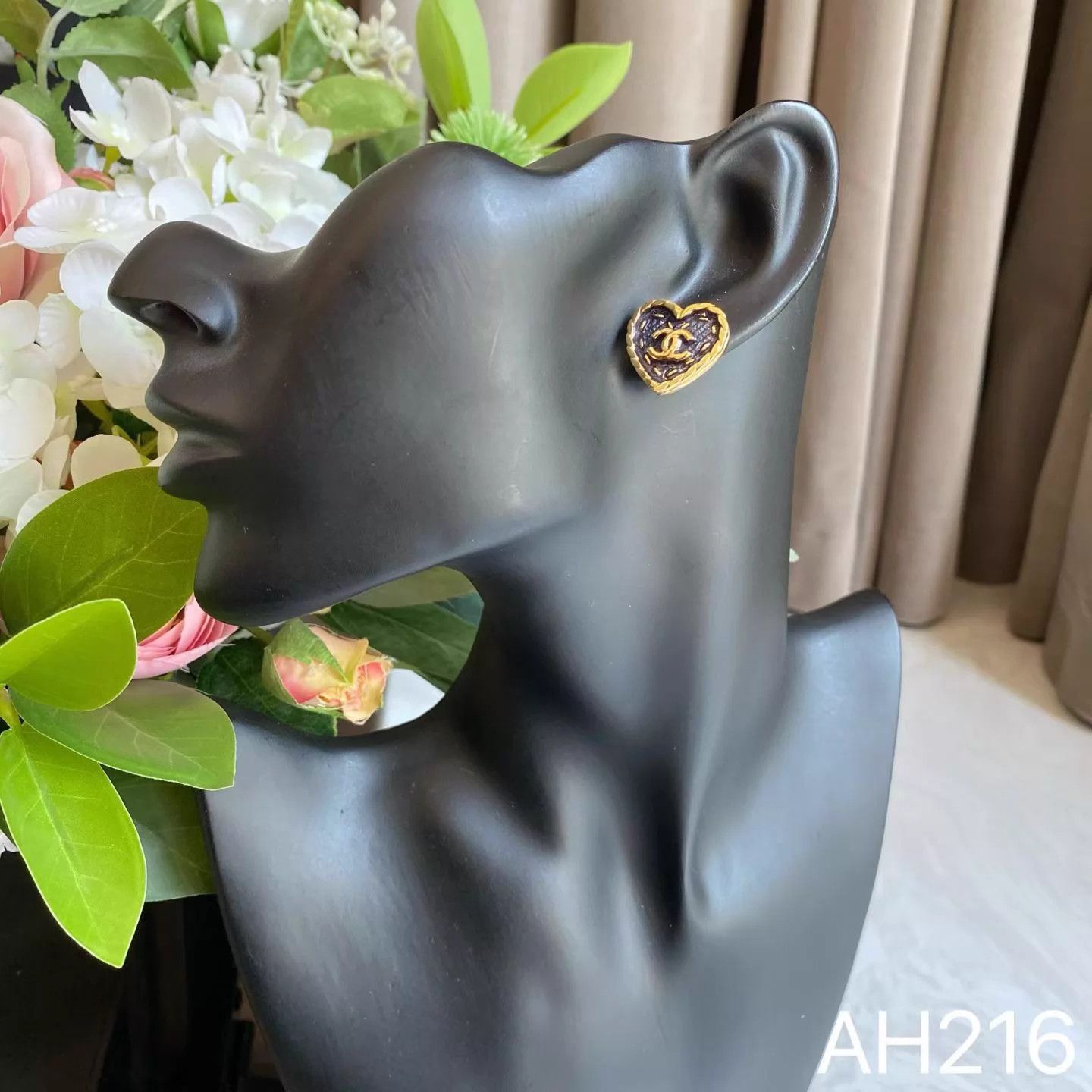 Chanel Chanel 24P Blue Denim Heart Earrings (Xiao) New Box AH216 Size ONE SIZE - 6 Thumbnail