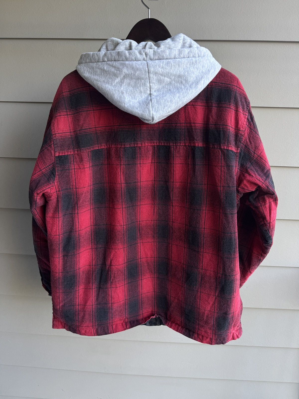 Japanese Brand Tartan Flannel Hooded Jacket Shirt Quilted Lined XL Size US XL / EU 56 / 4 - 9 Thumbnail