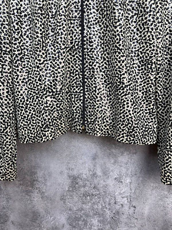 Joseph Ribkoff Joseph Ribkoff Leopard Sequin Full Zip Jacket Ribkoff Trends Size L / US 10 / IT 46 - 7 Thumbnail