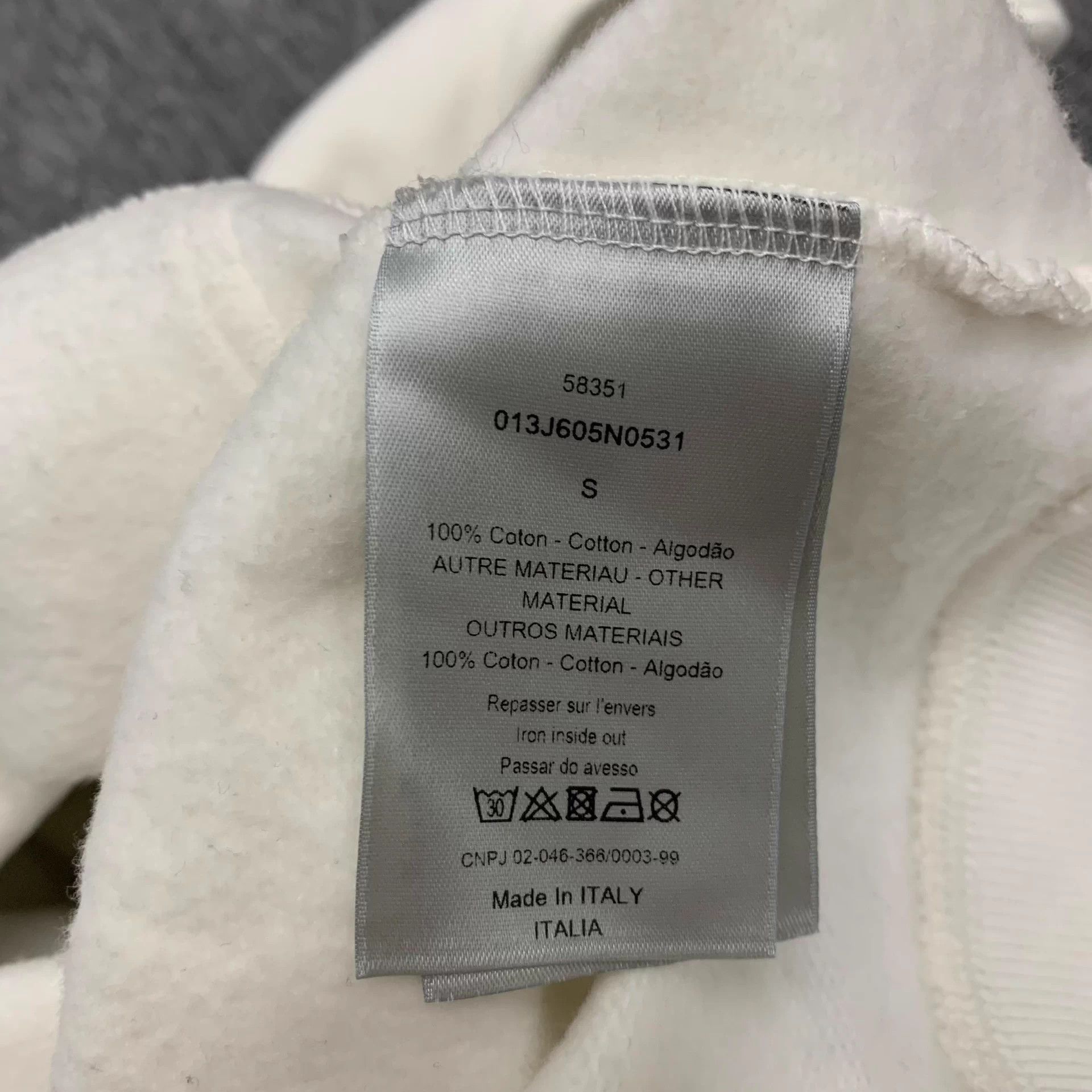 Dior Dior white saddle bag logo sweatshirt/ Size S / US 4 / IT 40 - 5 Thumbnail