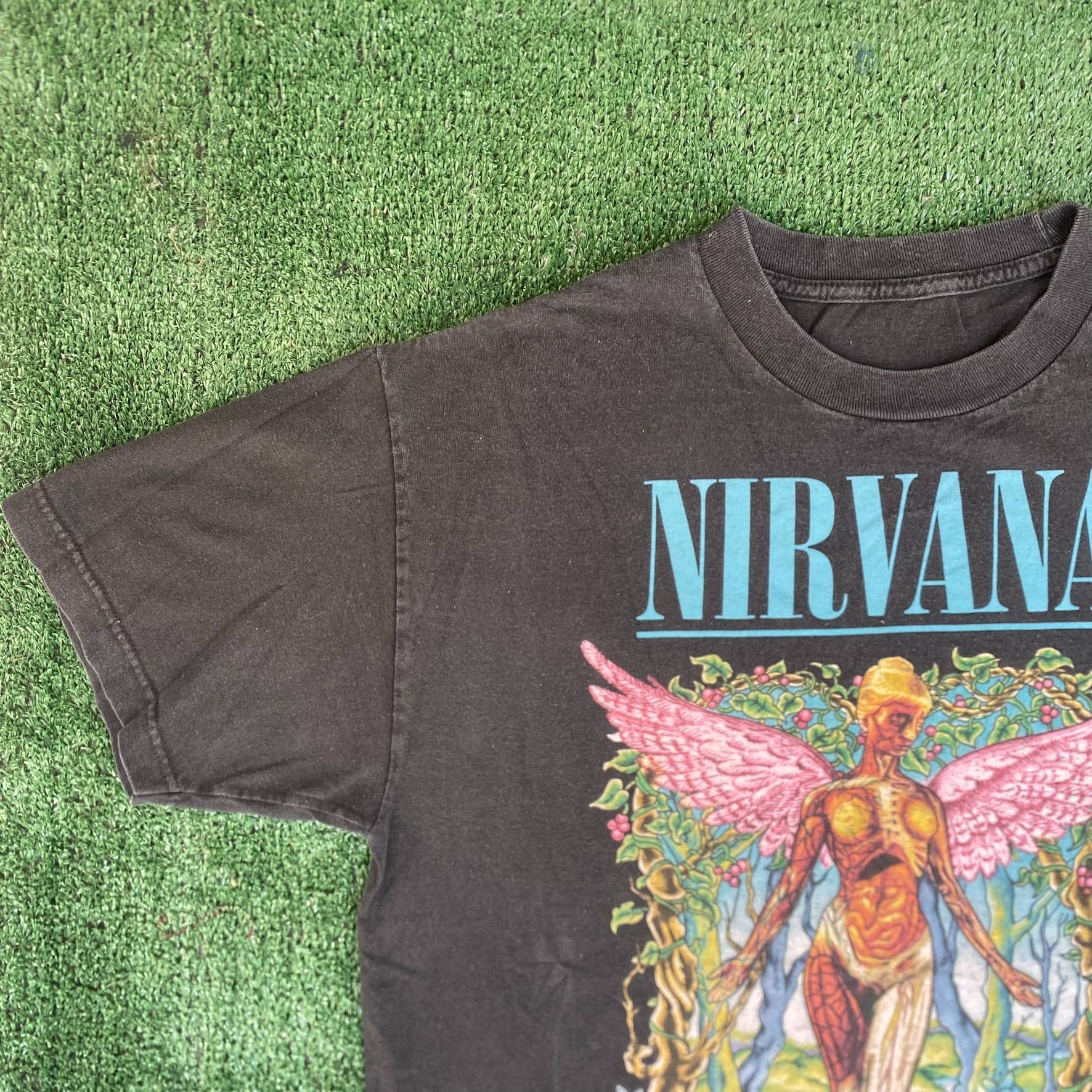 Band Tees Vintage Y2K Nirvana Band Shirt In Utero Grunge Rock Tee Size US L / EU 52-54 / 3 - 2 Thumbnail