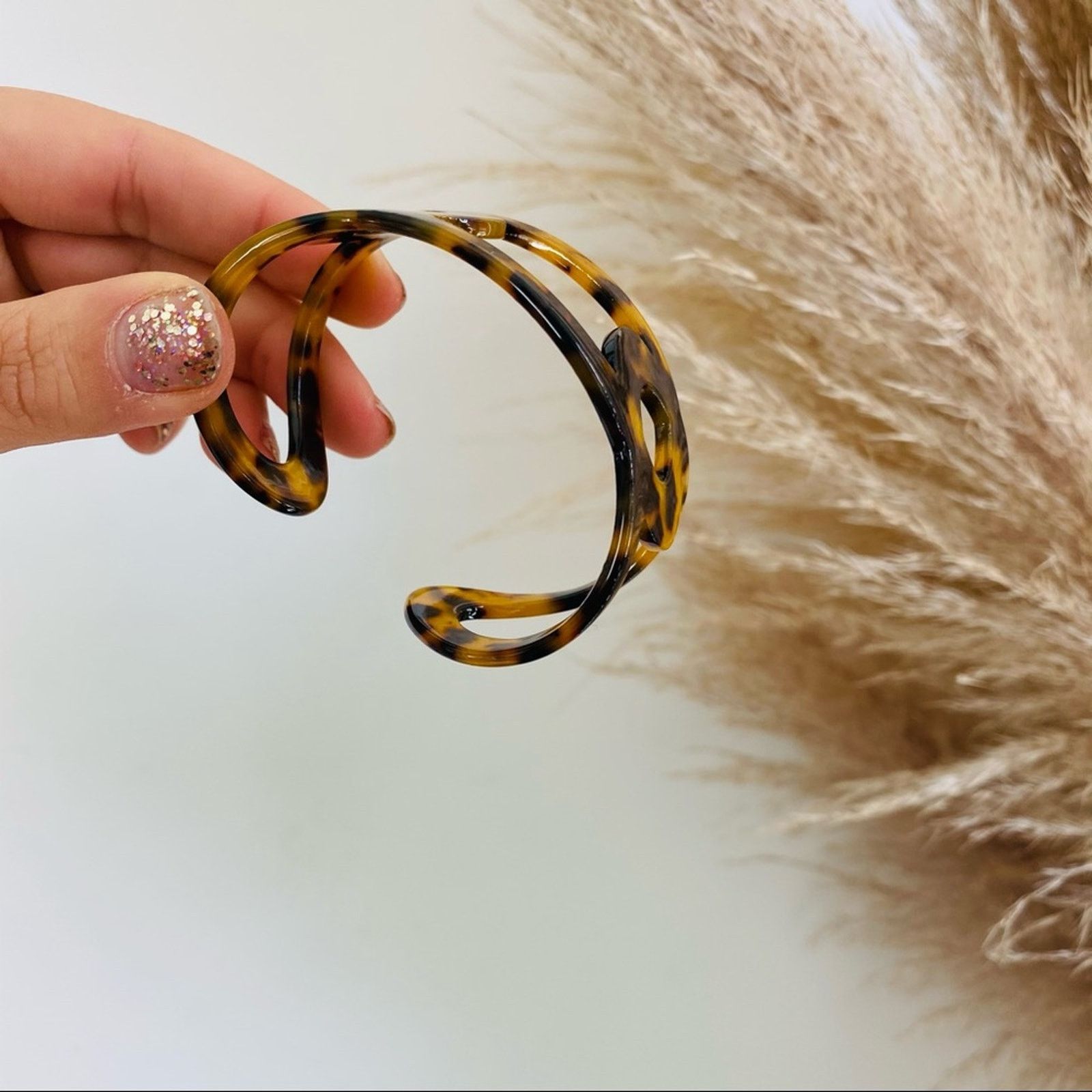 Nordstrom NEW NORDSTROM Brown Tortoiseshell Bracelet Bangle Jewelry Size ONE SIZE - 3 Thumbnail