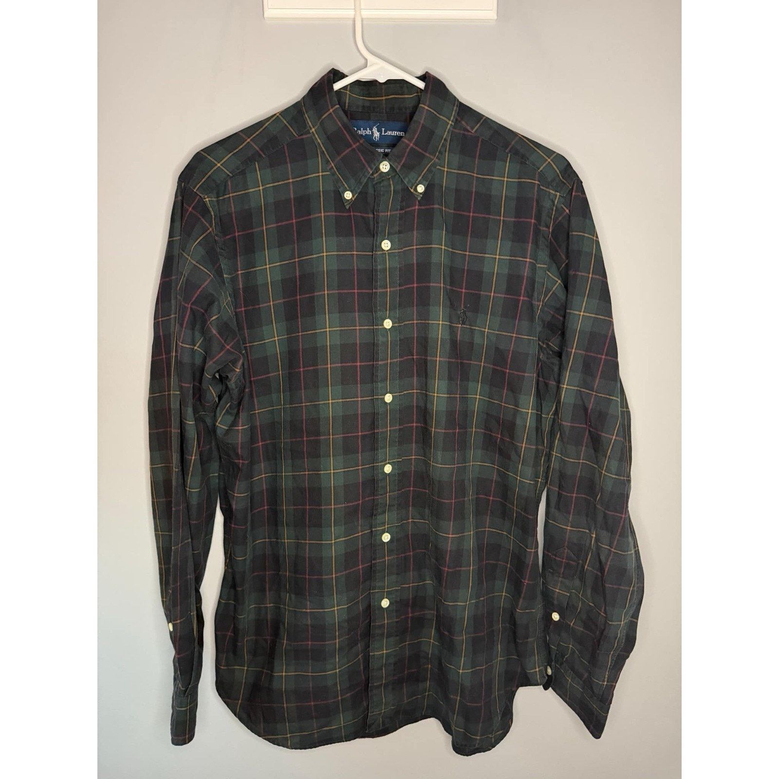 Ralph Lauren Ralph Lauren Cotton Button Down Shirt Men's Med Plaid Tartan Size US M / EU 48-50 / 2 - 3 Thumbnail