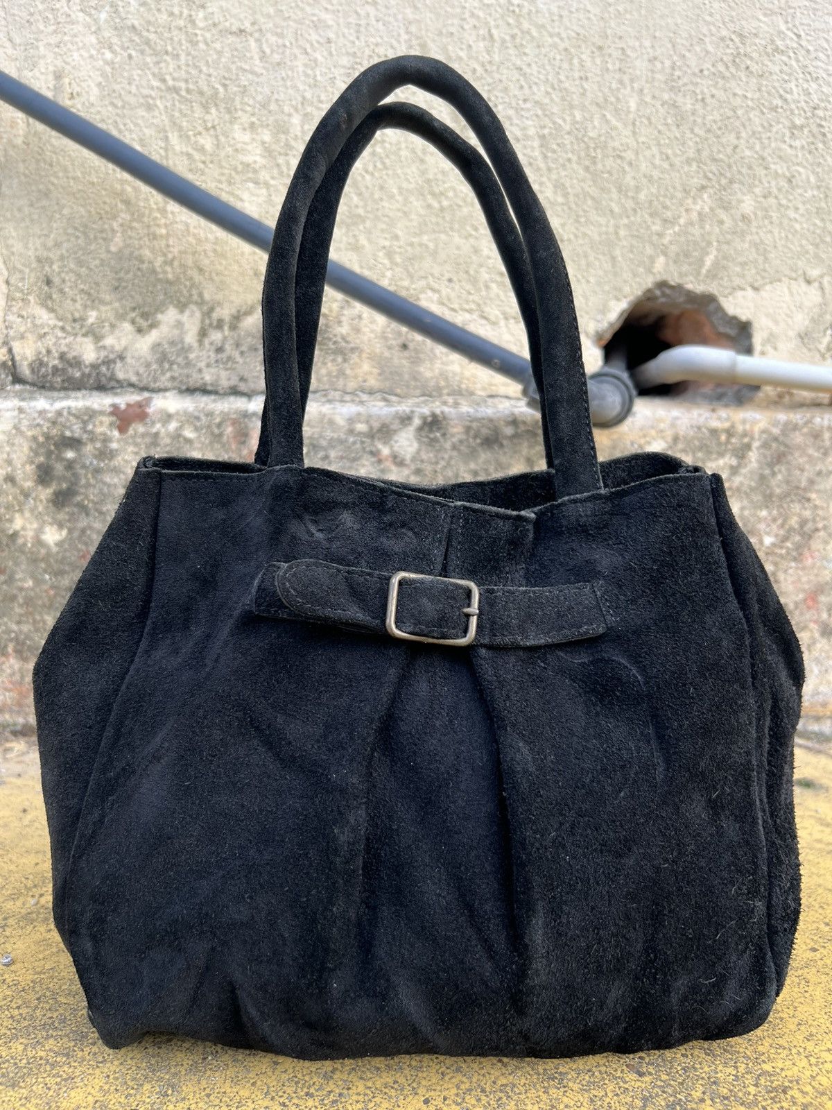 Japanese Brand Sac Suede Leather Small Tote Bag Size ONE SIZE - 1 Thumbnail