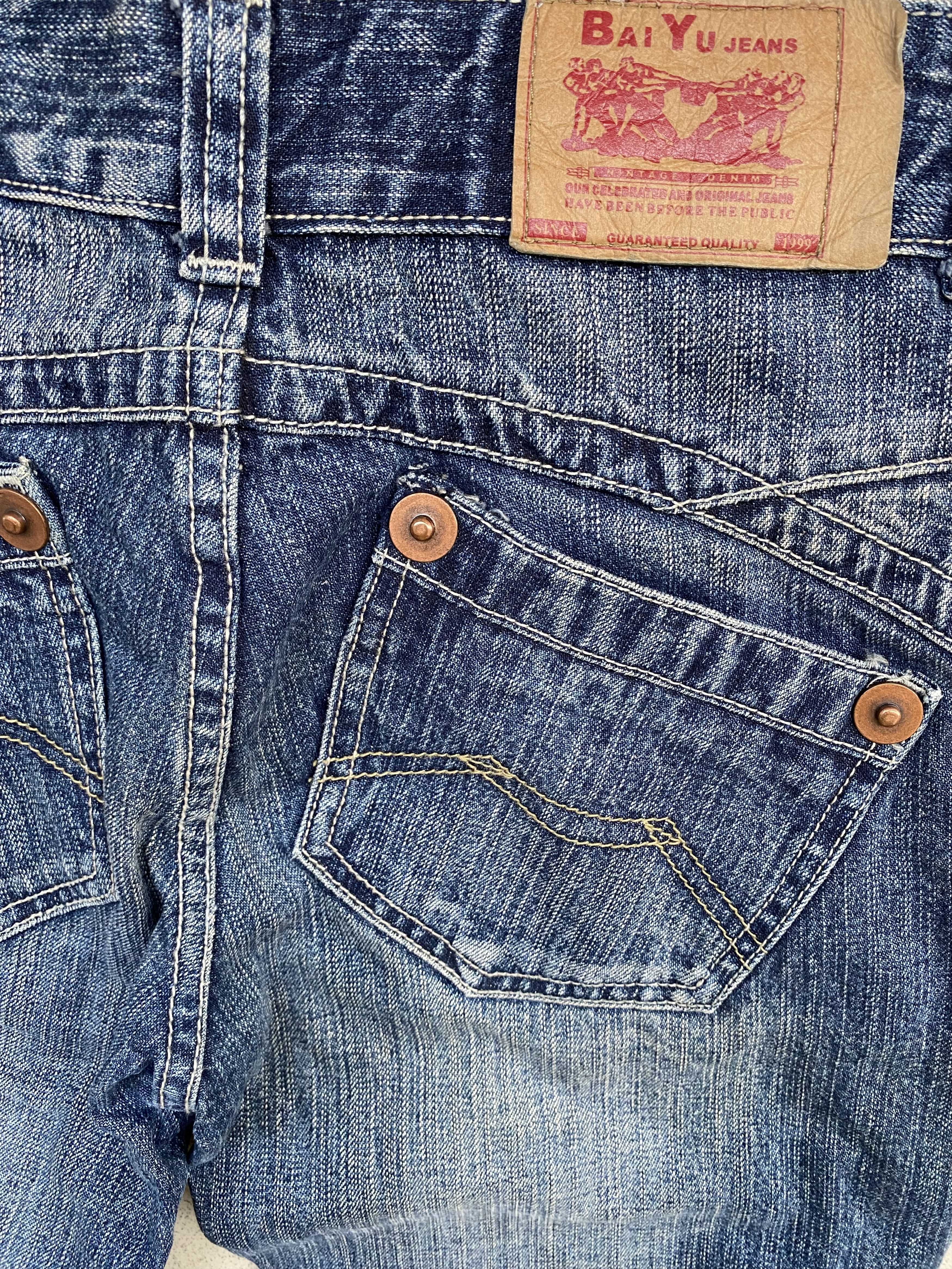 If Six Was Nine × Japanese Brand Full Zipper Japanese Bai Yu Jeans Size 28" / US 6 / IT 42 - 6 Thumbnail