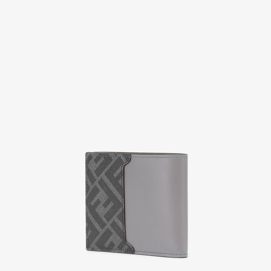 Fendi o1s1wg111125 Size: OS/ FF Squared Bifold Wallet in Grey Size ONE SIZE - 2 Thumbnail