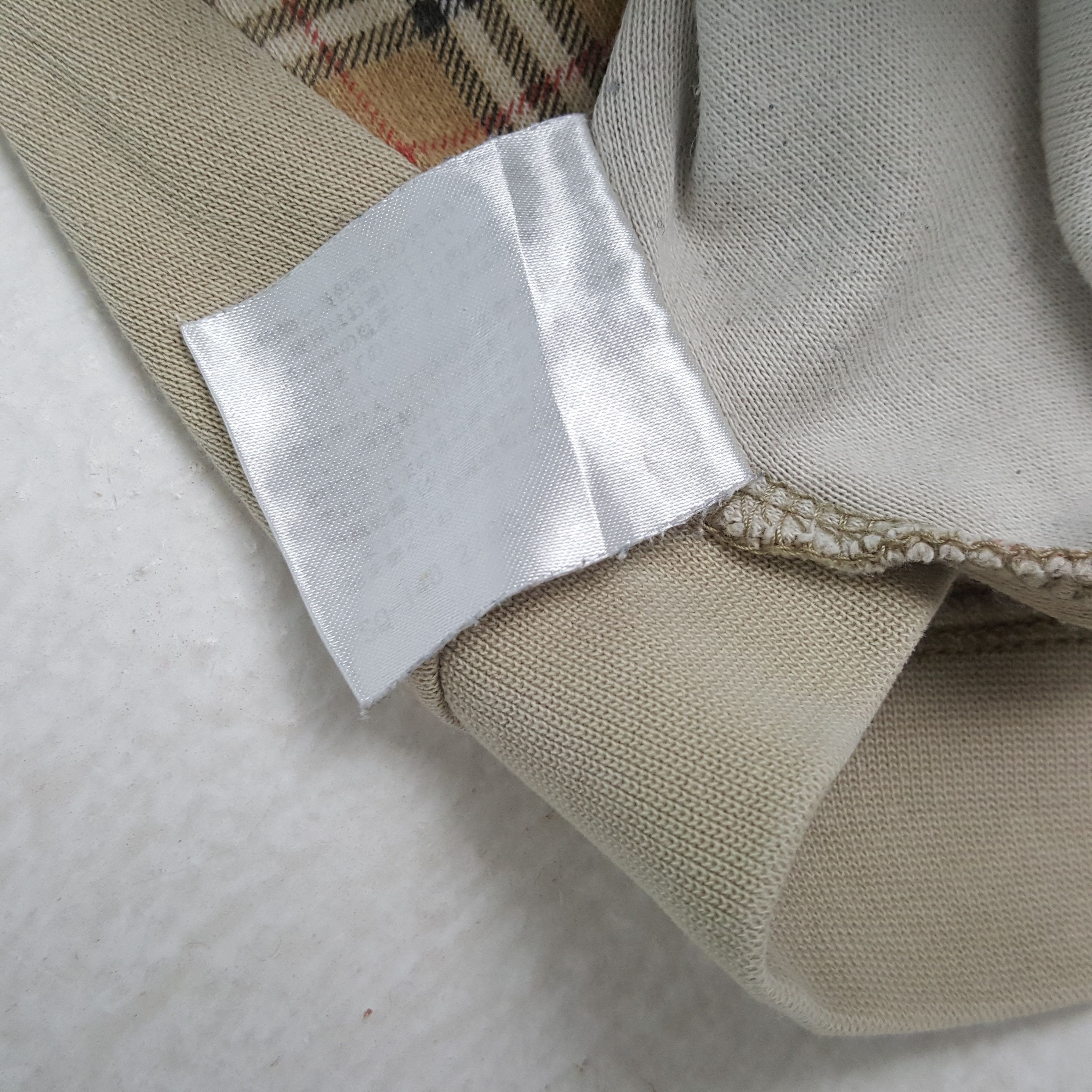 Burberry × Vintage BURBERRY LONDON Nova Check Custom Art Distressed Sweatshirt Size US L / EU 52-54 / 3 - 8 Thumbnail