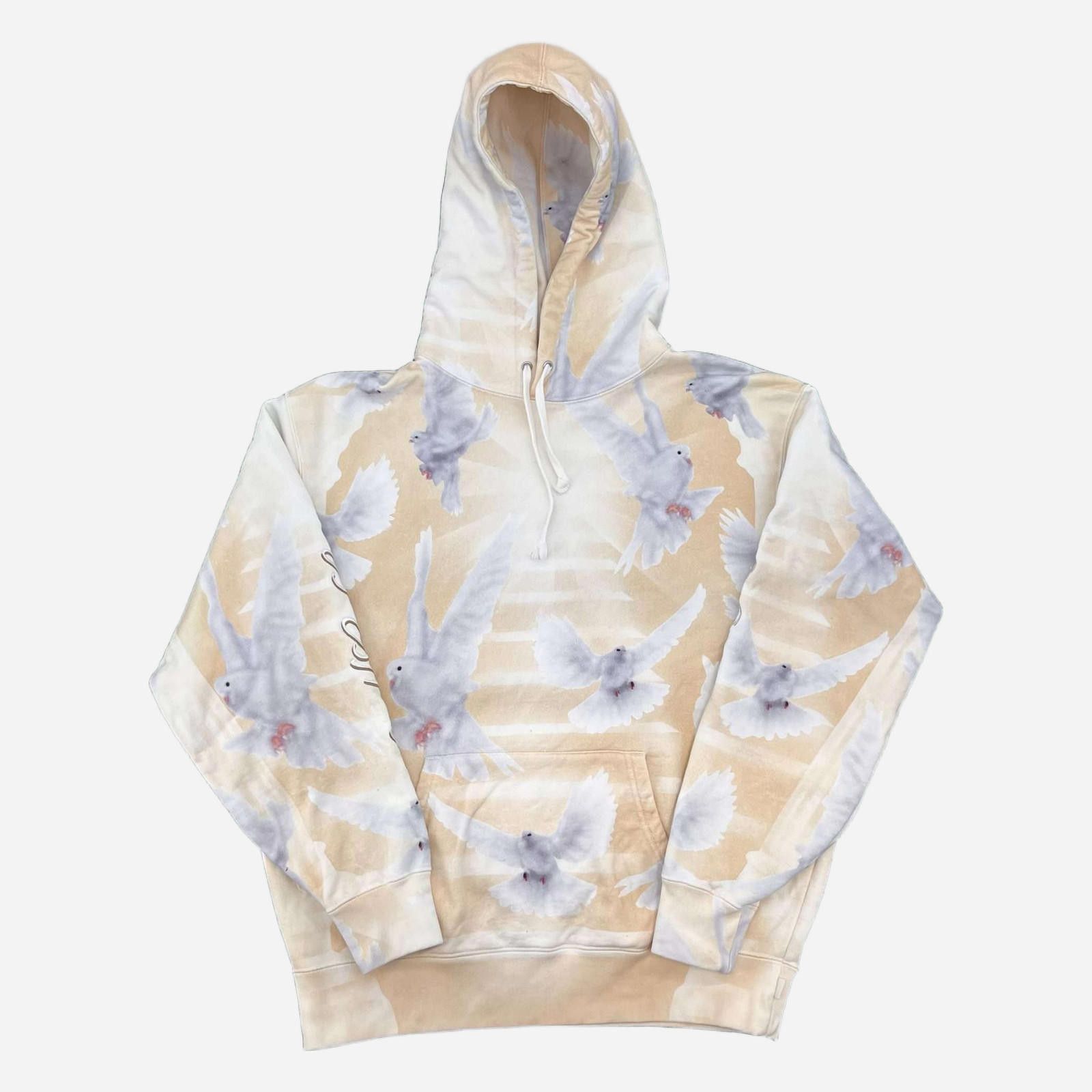 Supreme Supreme Doves Hooded Sweatshirt Tan S Used Size US S / EU 44-46 / 1 - 1 Thumbnail
