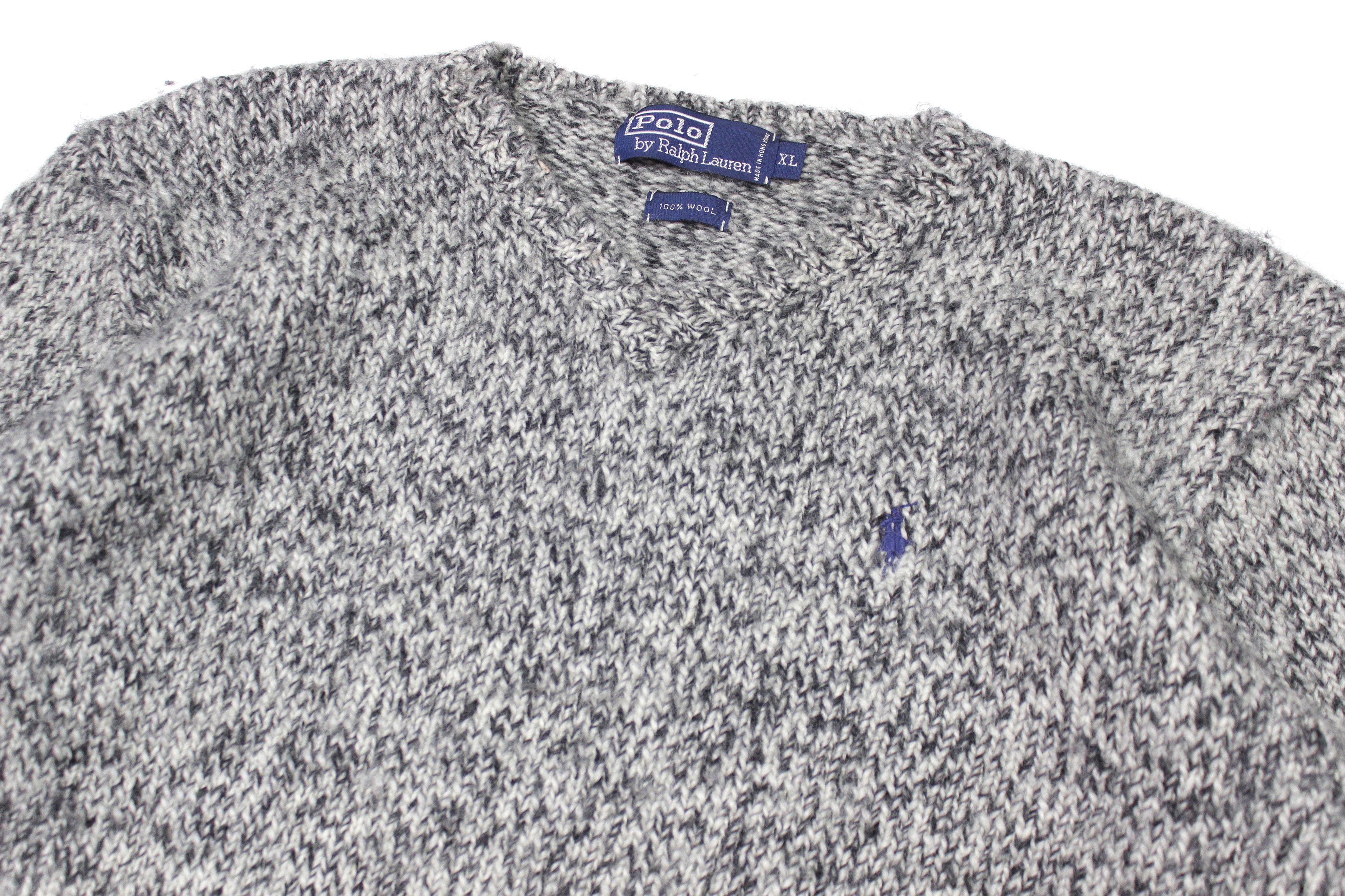 Polo Ralph Lauren 90S Melange Wool Heavy Knit Size US M / EU 48-50 / 2 - 3 Thumbnail