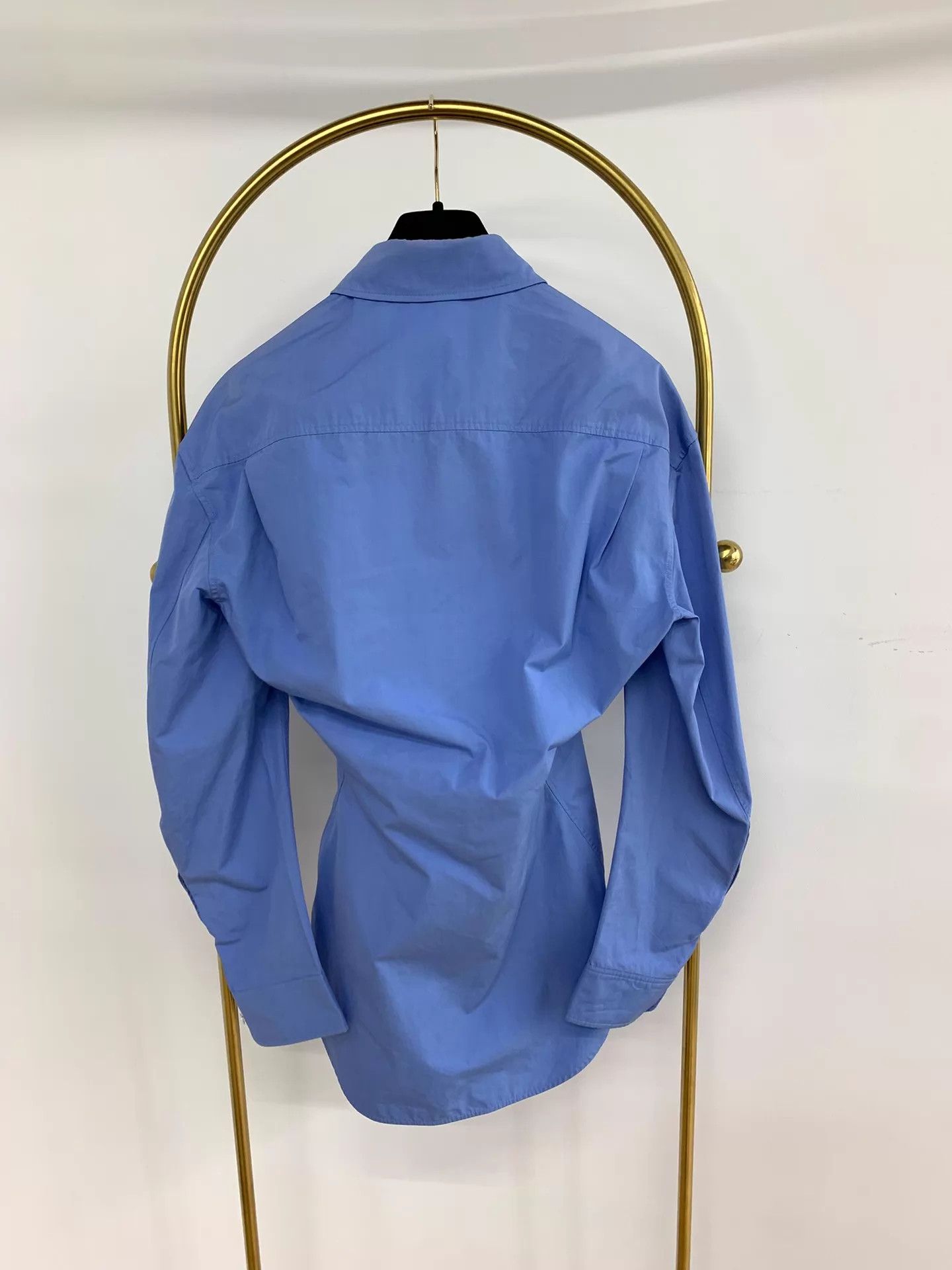 Alexander Wang ALEXANDER WANG Blue Waist-Tie Shirt Women's 2 Like New Size XS / US 0-2 / IT 36-38 - 3 Thumbnail