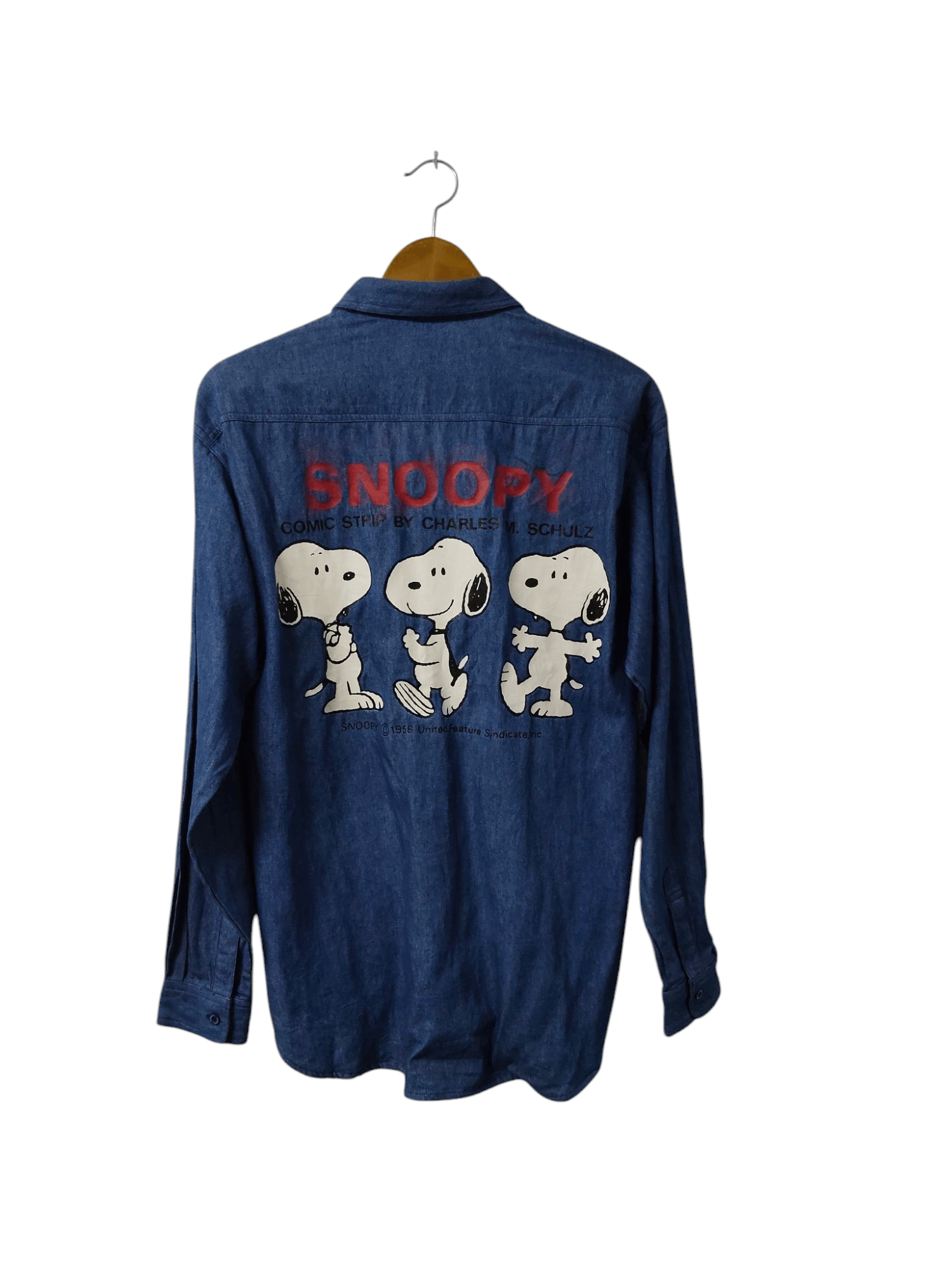 Cartoon Network × Vintage vintage SNOOPY denim buttton ups shirt Size US M / EU 48-50 / 2 - 1 Thumbnail