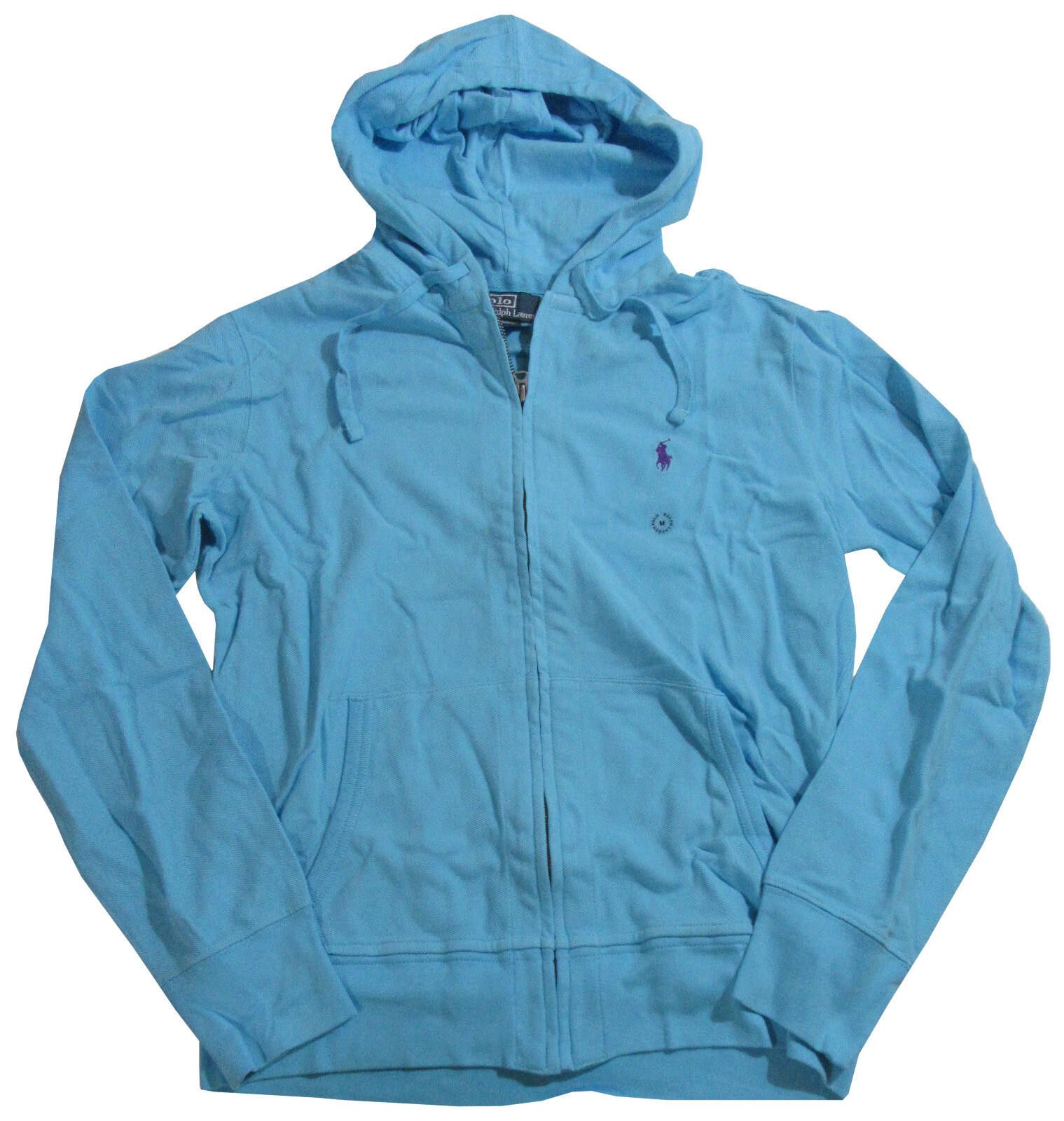 Polo Ralph Lauren Mens Mesh Hoodie Light Blue NEW NWT S