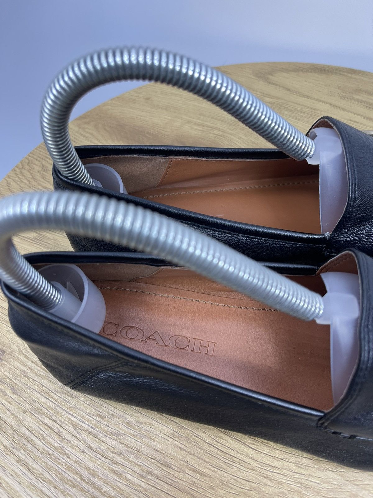Coach Coach Women’s Loafer Shoes Size 6 US Leather Black Gold Size US 6 / IT 36 - 6 Thumbnail