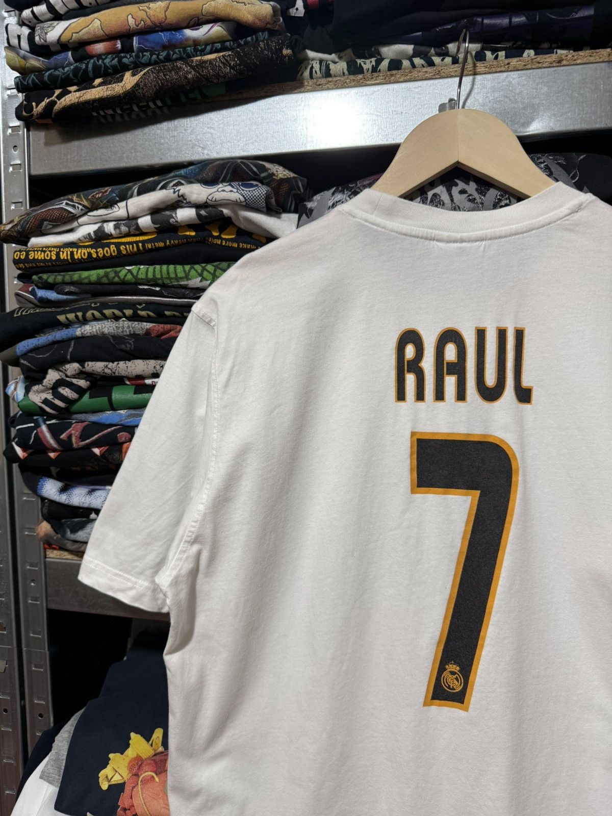 Adidas × Vintage Rare Vintage 2000s Adidas Real Madrid Raul #7 Soccer T-Shirt Size US XL / EU 56 / 4 - 4 Thumbnail