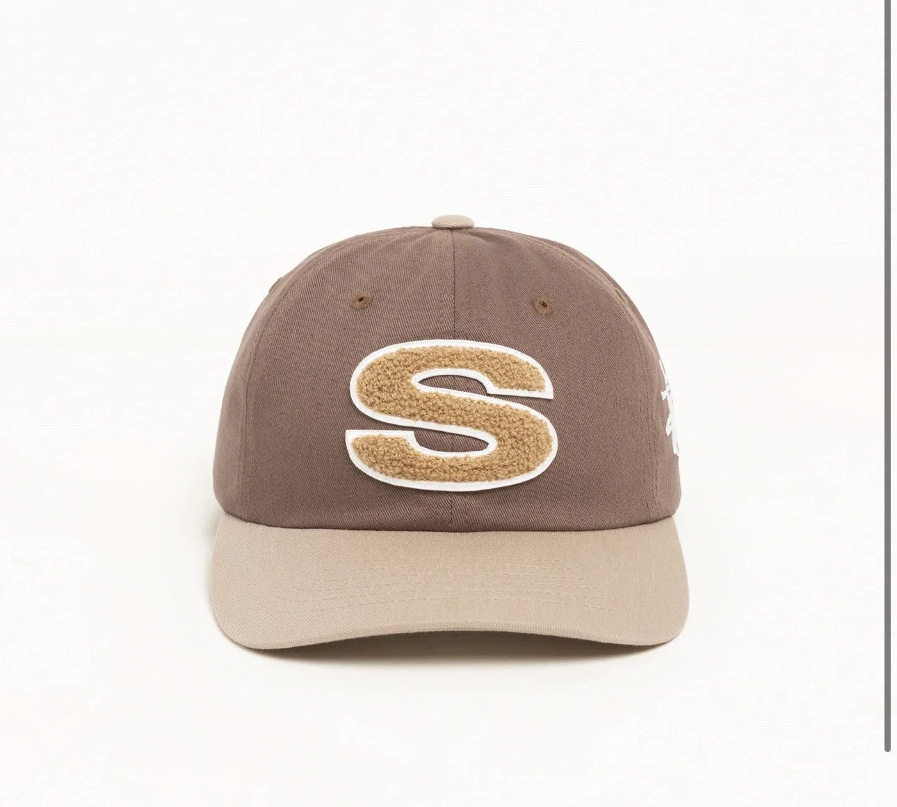 Stussy × Travis Scott Stussy Chenille S Low Pro Cap Brown | Grailed