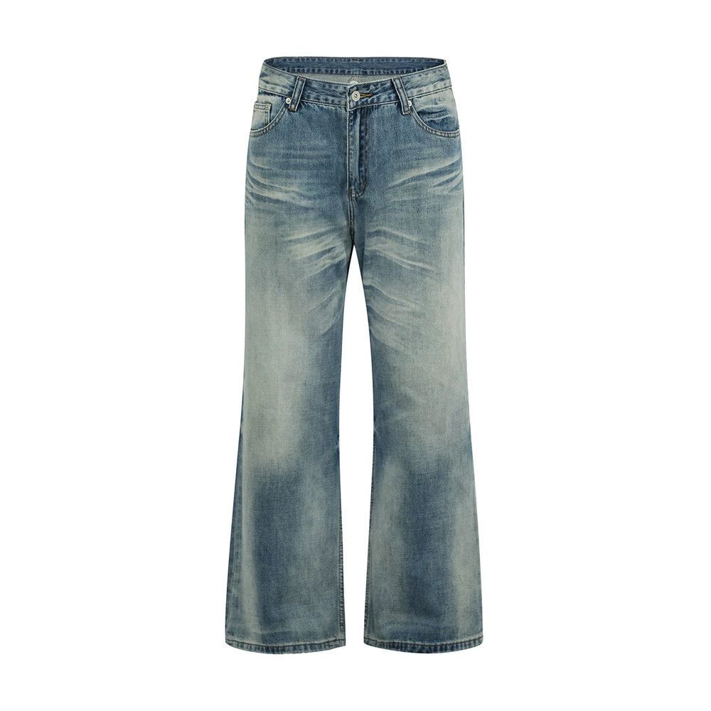 Jean Distressed casual punk washed gradient bootcut jeans Size US 32 / EU 48 - 1 Thumbnail