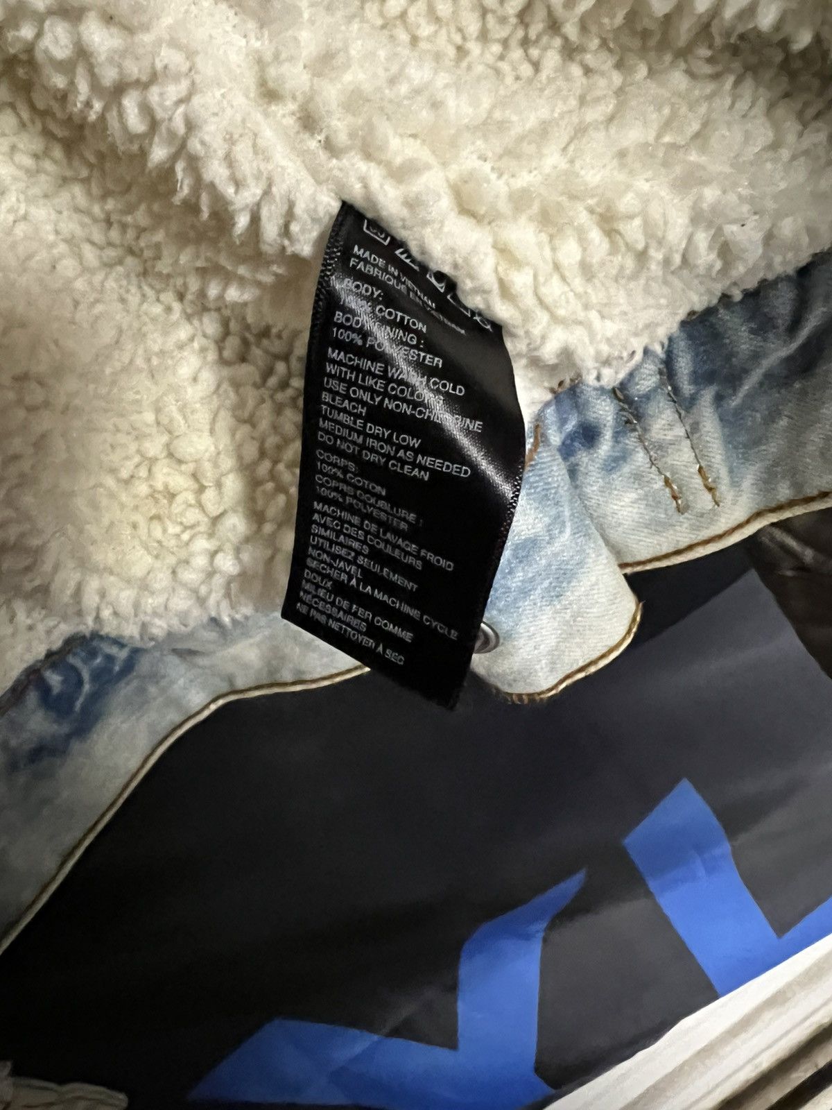 Urban Outfitters 2017 Urban Outfitters Heavy Light Blue Sherpa Denim Jacket Size US XL / EU 56 / 4 - 6 Thumbnail