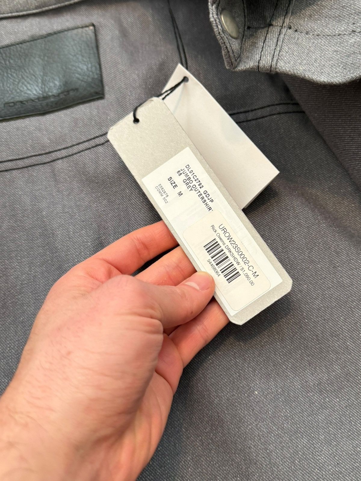 Rick Owens × Rick Owens Drkshdw Limited Japanese Selvedge Denim Jumbo Outershirt Size US M / EU 48-50 / 2 - 8 Thumbnail