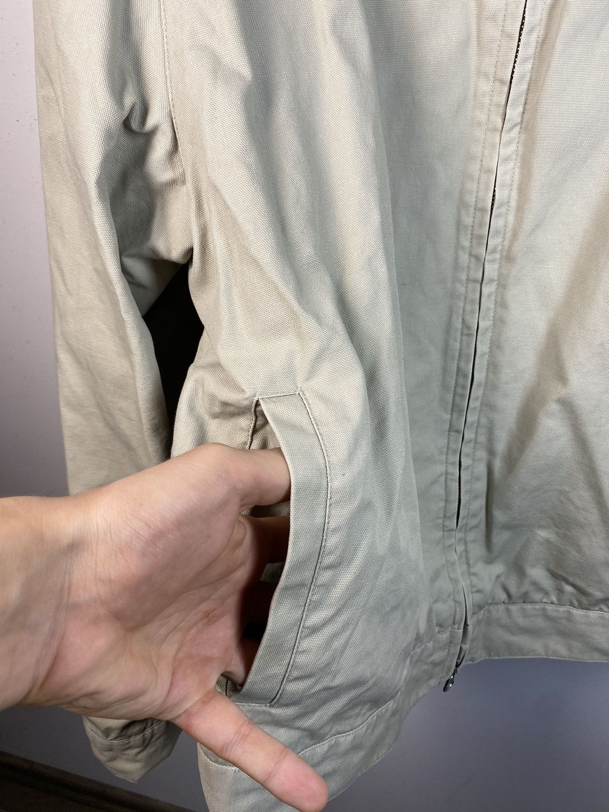 Yves Saint Laurent Beige 90s YSL Jacket Canvas Cotton Light Classic Bomber Size US M / EU 48-50 / 2 - 14 Thumbnail