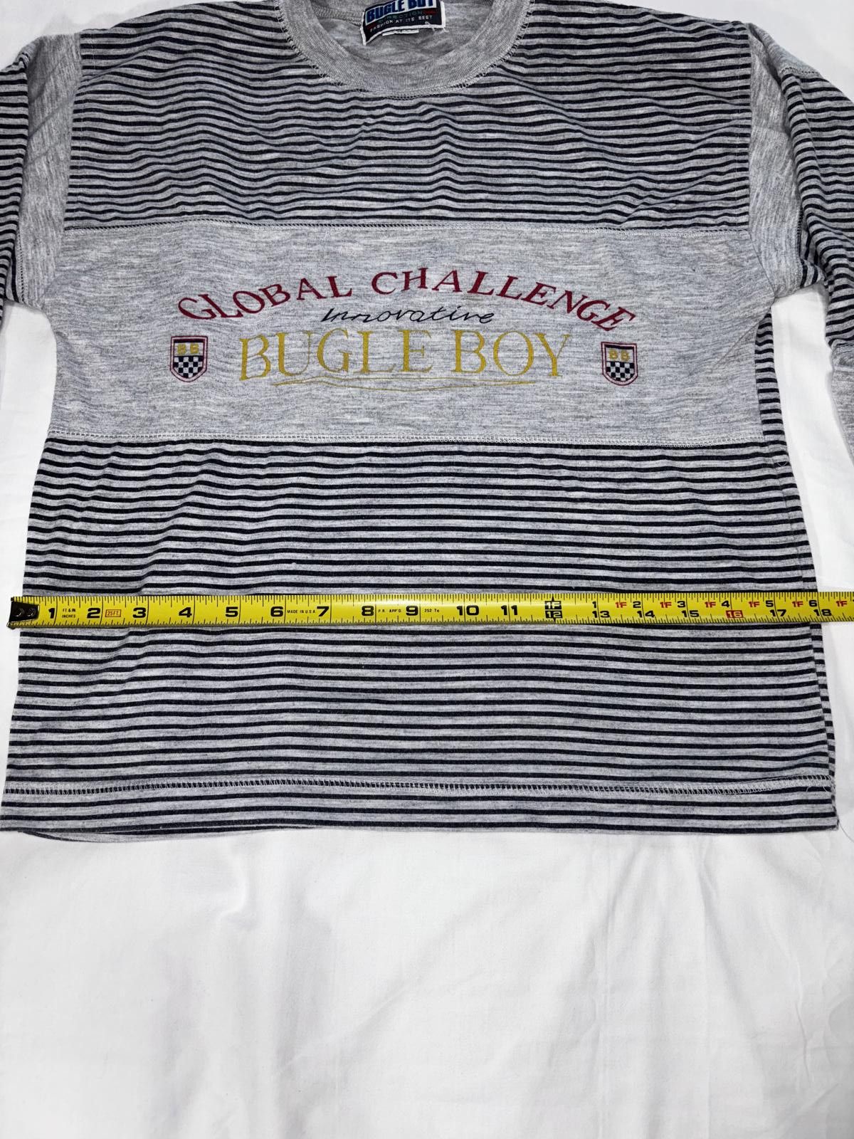 Bugle Boy Bugle Boy Women's Global Challenge Striped Long Sleeve Tee Size M / US 6-8 / IT 42-44 - 11 Thumbnail