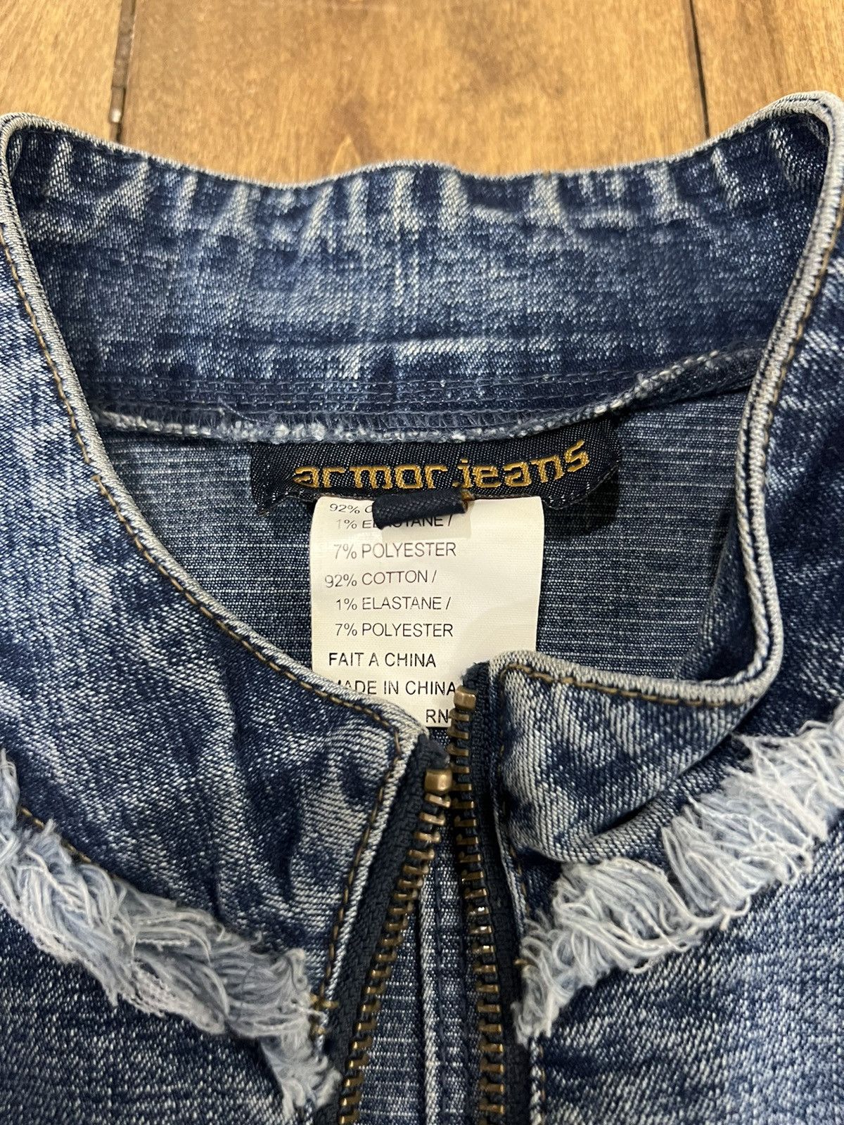Japanese Brand Distressed cropped denim jacket Size US S / EU 44-46 / 1 - 11 Thumbnail