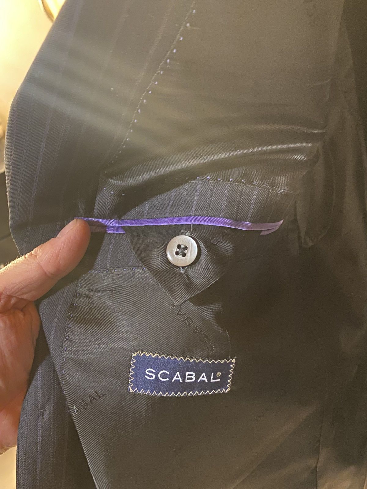 SCABAL Scabal Vintage Super 130’s Wool Suit–Size 54R–New w/Tags Size 54R - 5 Thumbnail