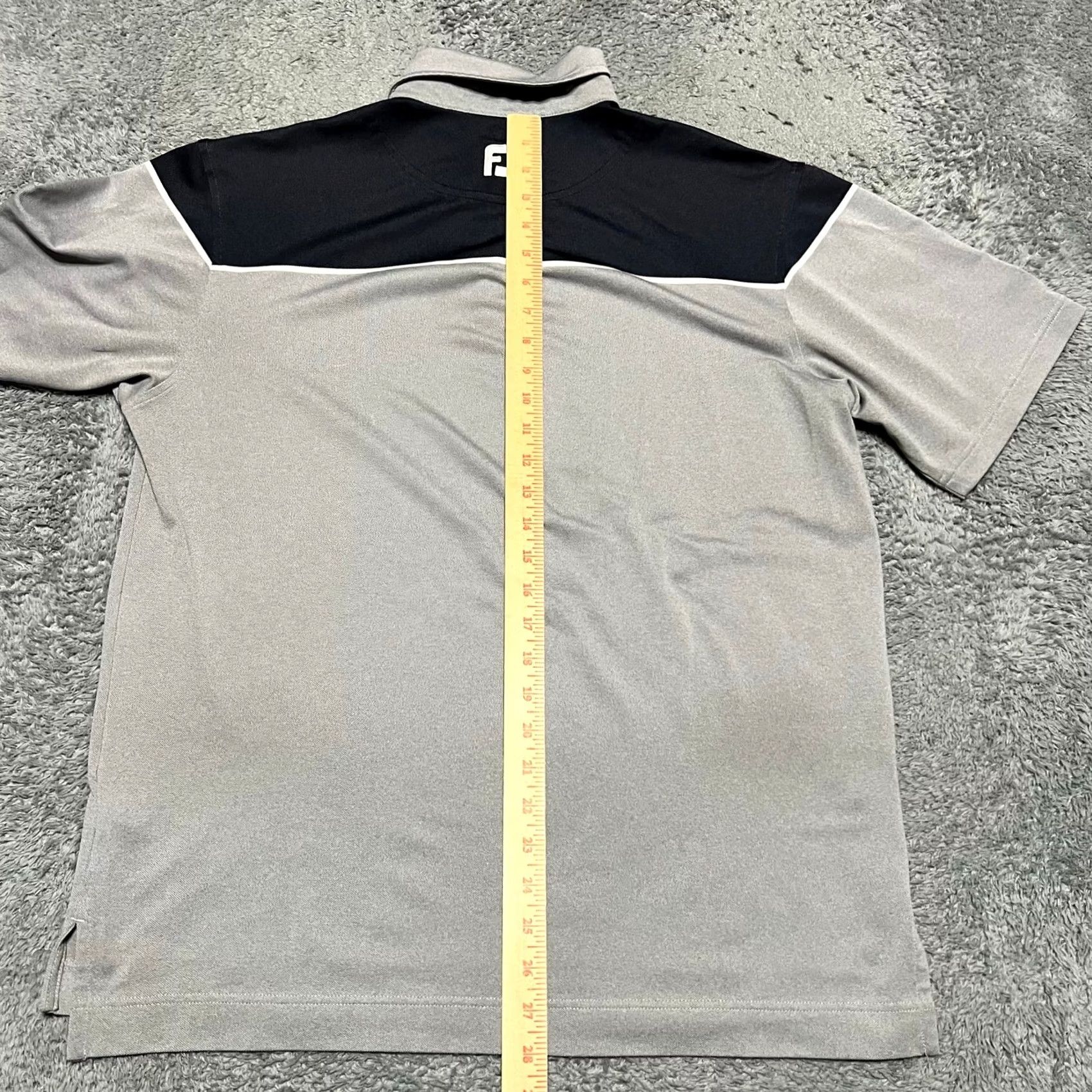Footjoy FootJoy Golf Polo Shirt Mens Medium Gray Colorblock Performance Shirt Mens Gray Colorblock Polo Size US M / EU 48-50 / 2 - 5 Thumbnail