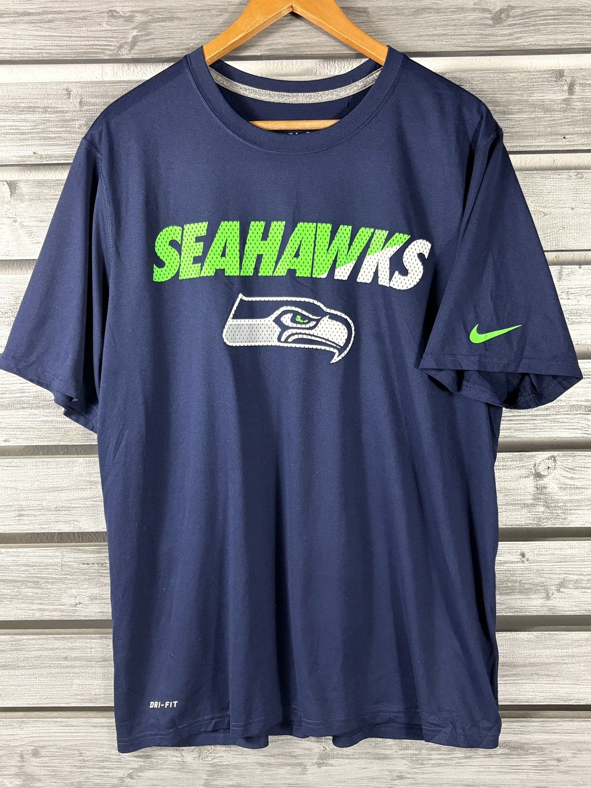Nike Nike dri fit Seattle Seahawks T-Shirt Mens XL short Sleeve Size US XL / EU 56 / 4 - 1 Thumbnail