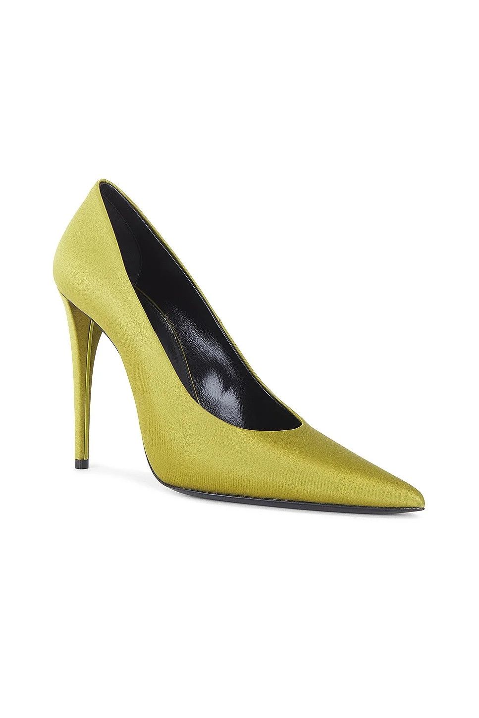 Saint Laurent Paris oc11z1125 Monceau Pumps in Satin Crepe in Green Size US 9.5 / IT 39.5 - 2 Thumbnail