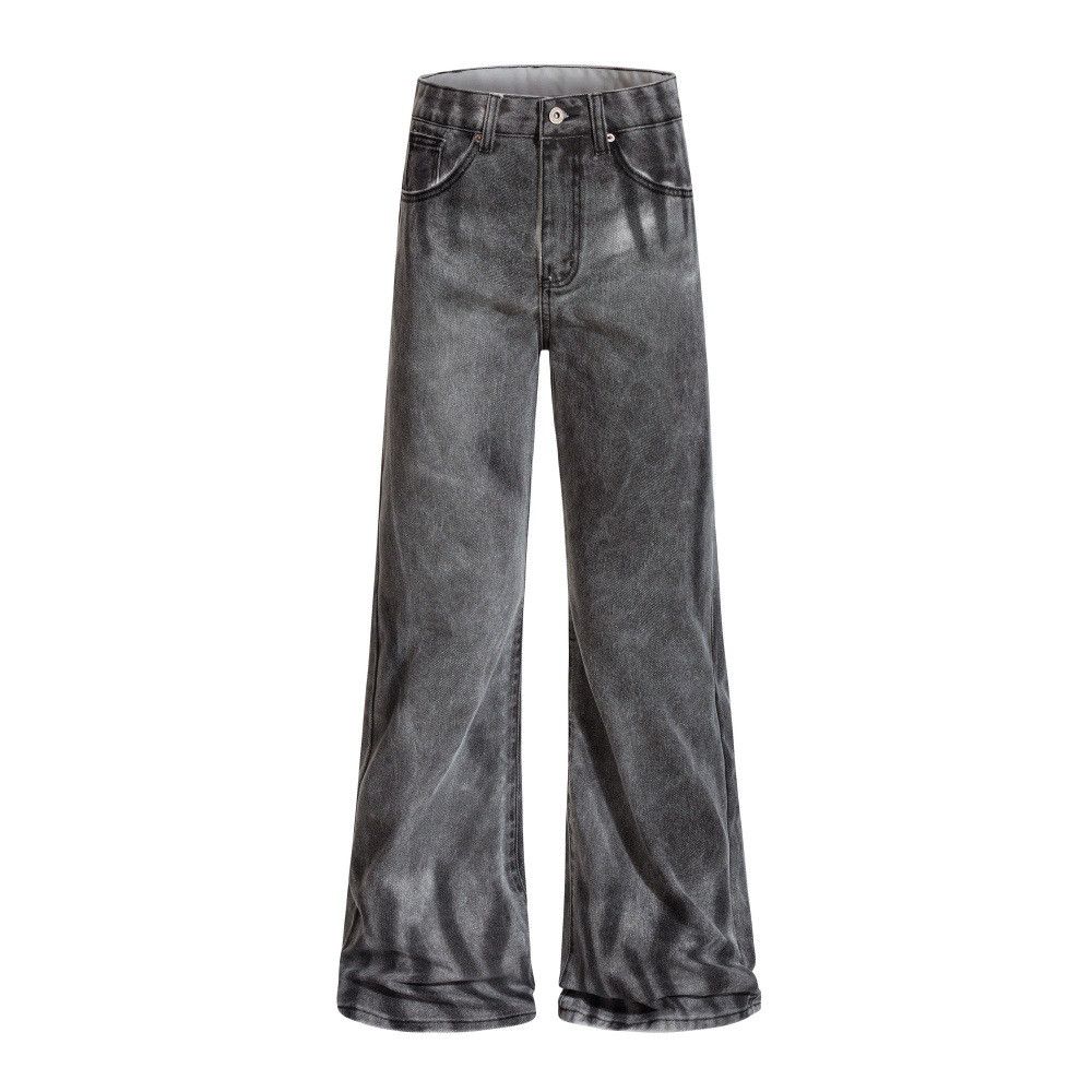 Vintage Men's hippie trendy flared distressed tie-dye dirty jeans Size US 32 / EU 48 - 1 Thumbnail