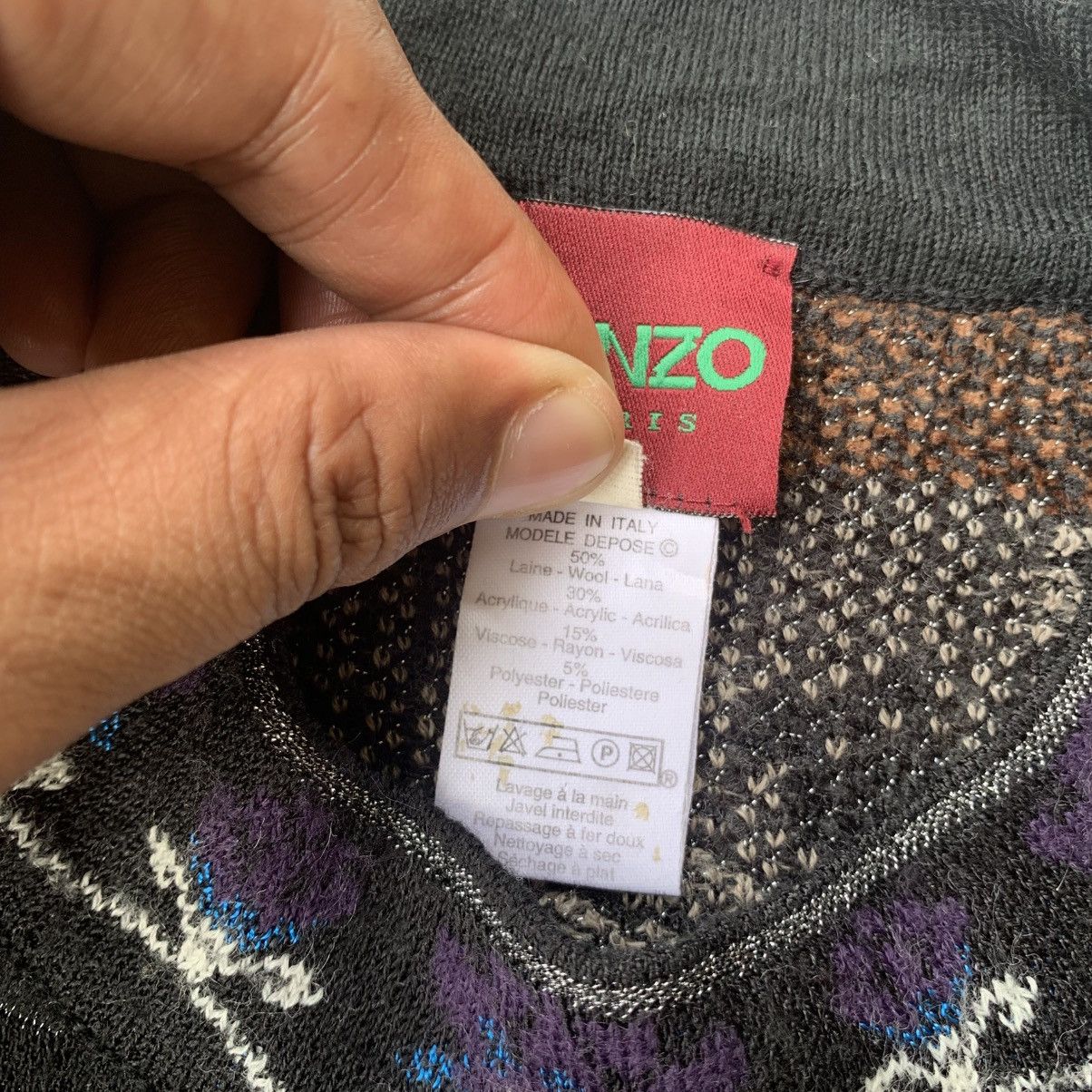 Kenzo Kenzo jacquard floral Wool Knit Size M / US 6-8 / IT 42-44 - 7 Thumbnail