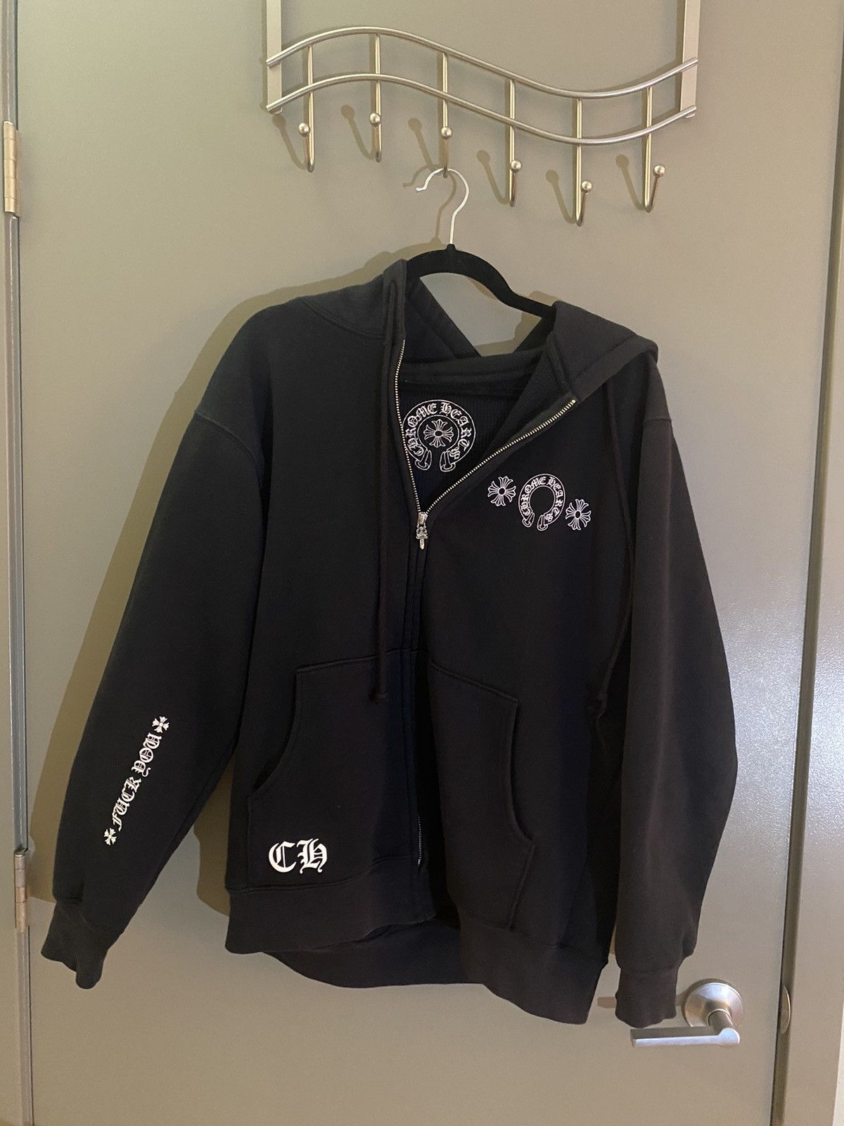 Chrome Hearts zip up Hoodie