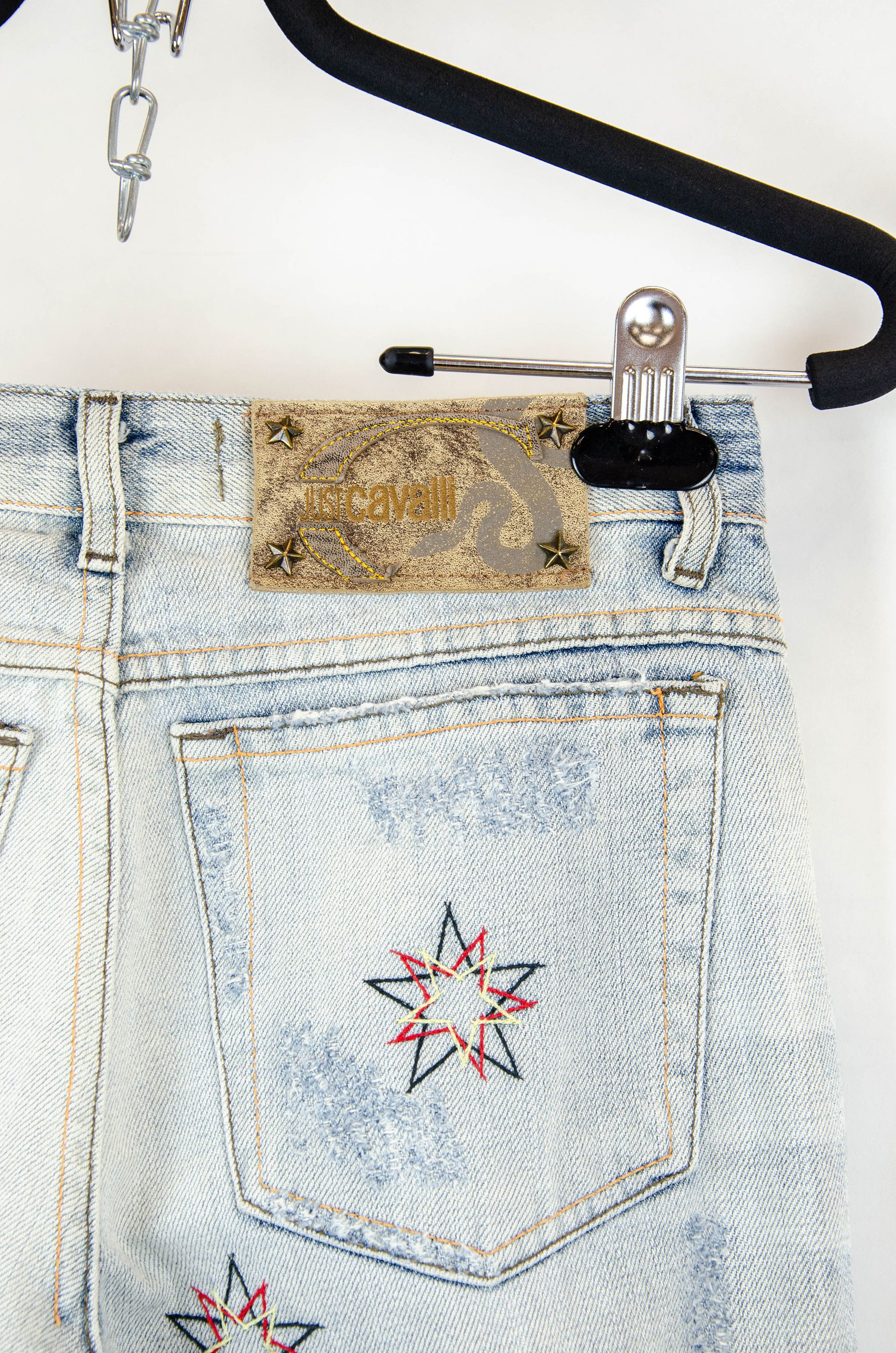 Just Cavalli Just Cavalli Tiger Embroidered Jeans – Size W26 Size 26" / US 2 / IT 38 - 9 Thumbnail