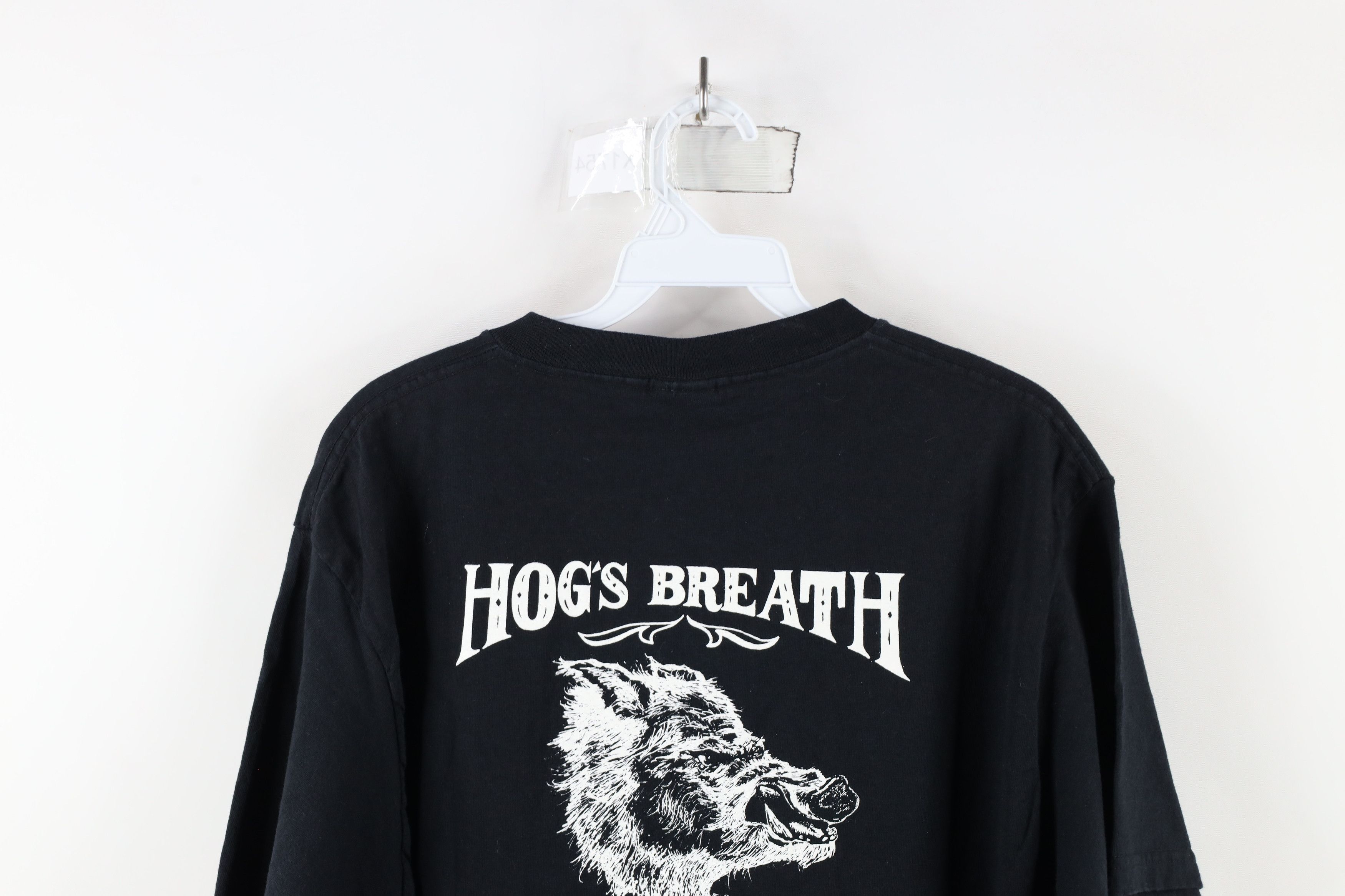 Vintage Vintage 90s Streetwear Spell Out Hogs Breath Saloon T-Shirt Size US L / EU 52-54 / 3 - 9 Thumbnail