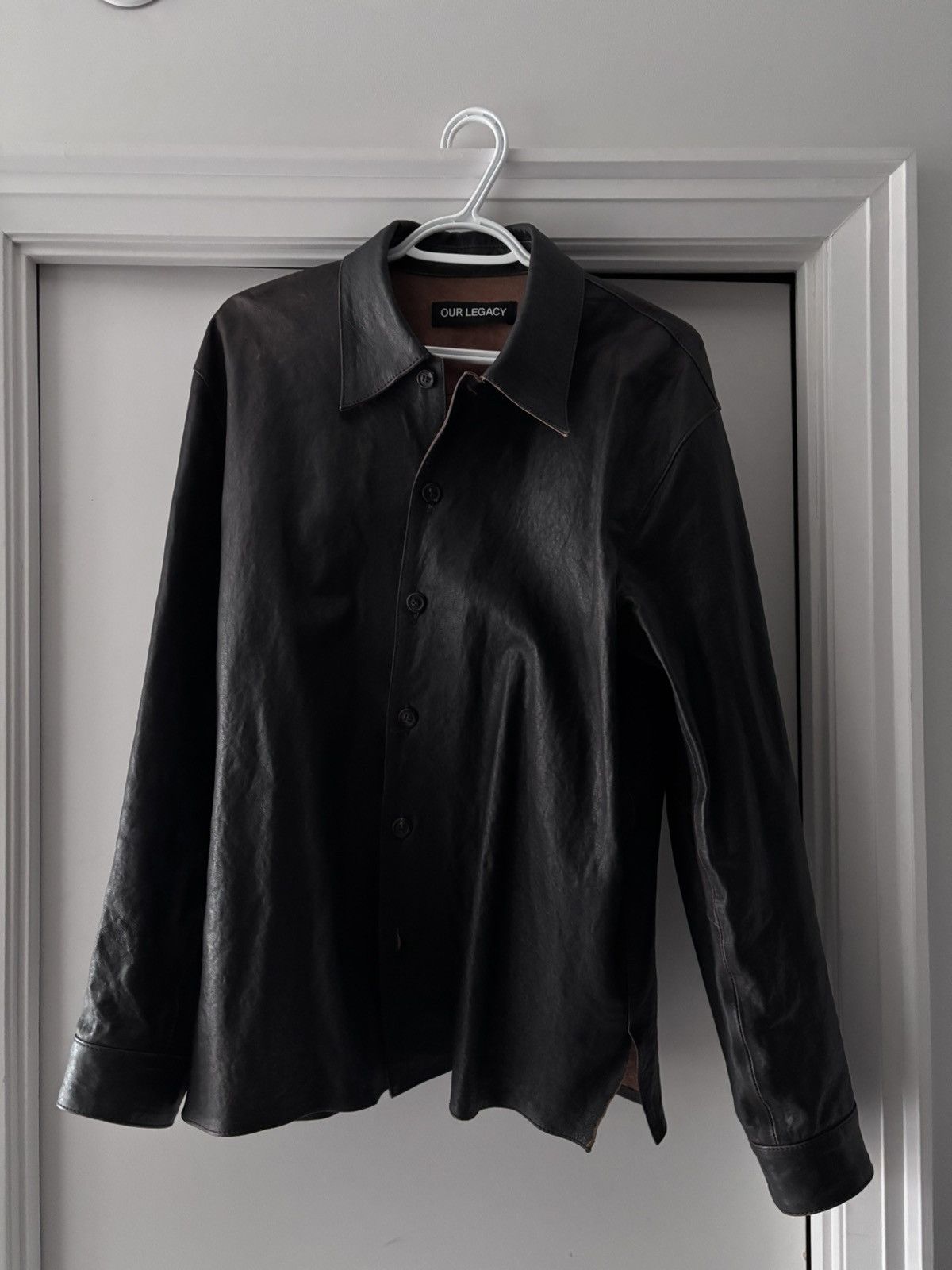 Our Legacy Our Legacy Leather Welding Shirt | Grailed