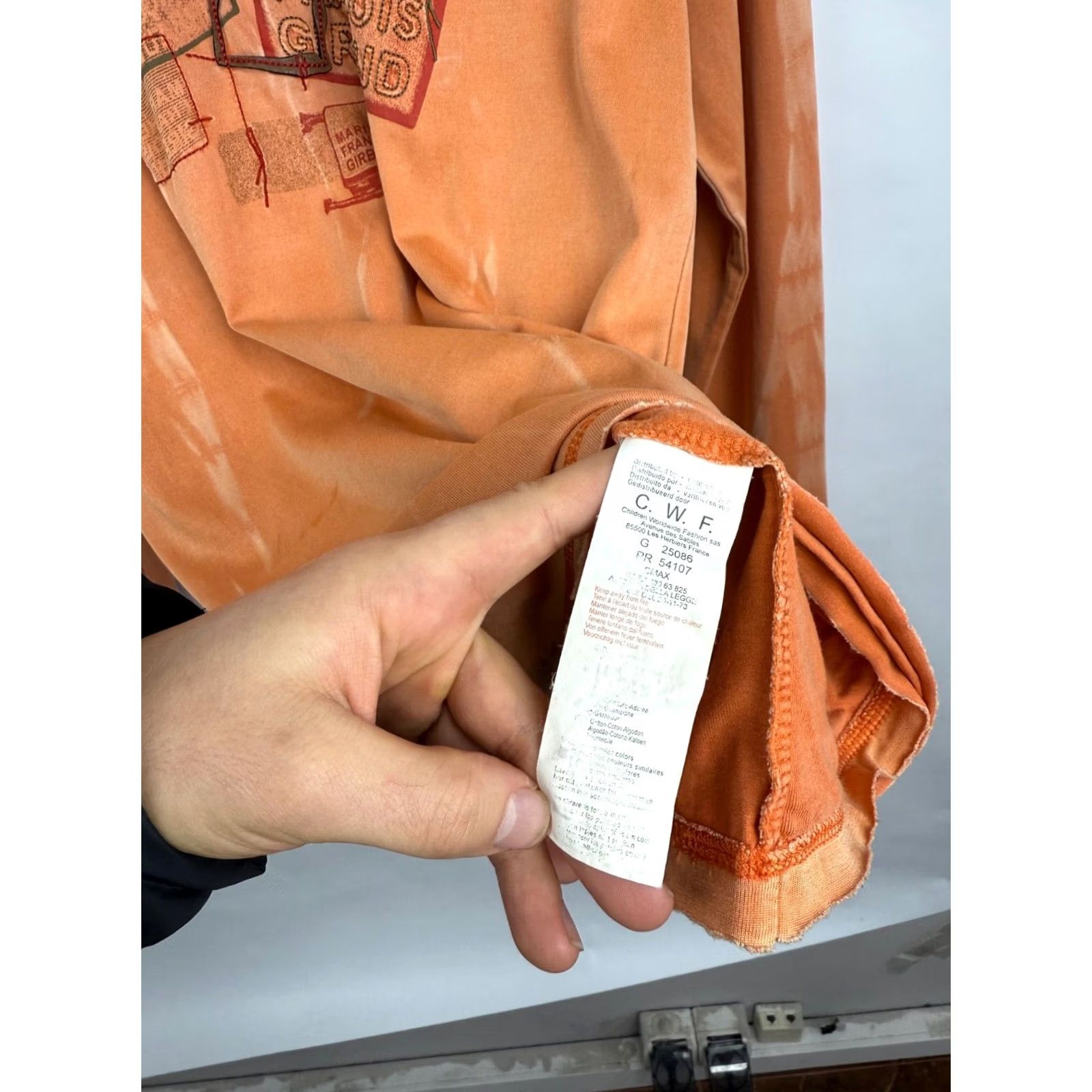 Vintage 🇫🇷 Vintage 00s Marithe Francois Girbaud Archive Long Sleeve Size 16 Orange Size US L / EU 52-54 / 3 - 6 Thumbnail