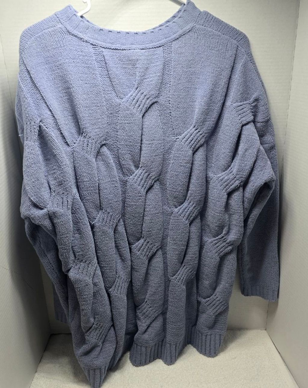 J. Jill Women's J.Jill Blue Chenille Crew Neck Sweater M Size M / US 6-8 / IT 42-44 - 3 Thumbnail