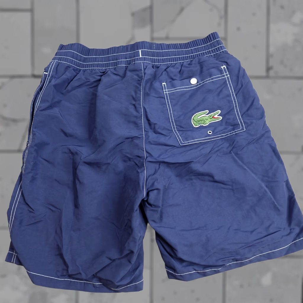 Lacoste Lacoste Mens Swim Shorts Medium Blue Lined Mesh Large Croc NEW Size US 31 - 1 Thumbnail