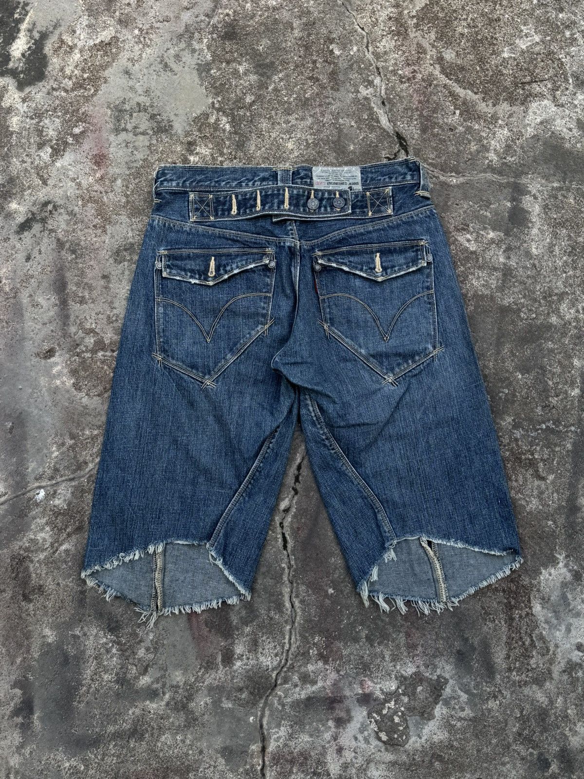 Levi's Levis Engineered Buckle Belt Jorts Jeans Styled Y2K Size US 29 - 3 Thumbnail