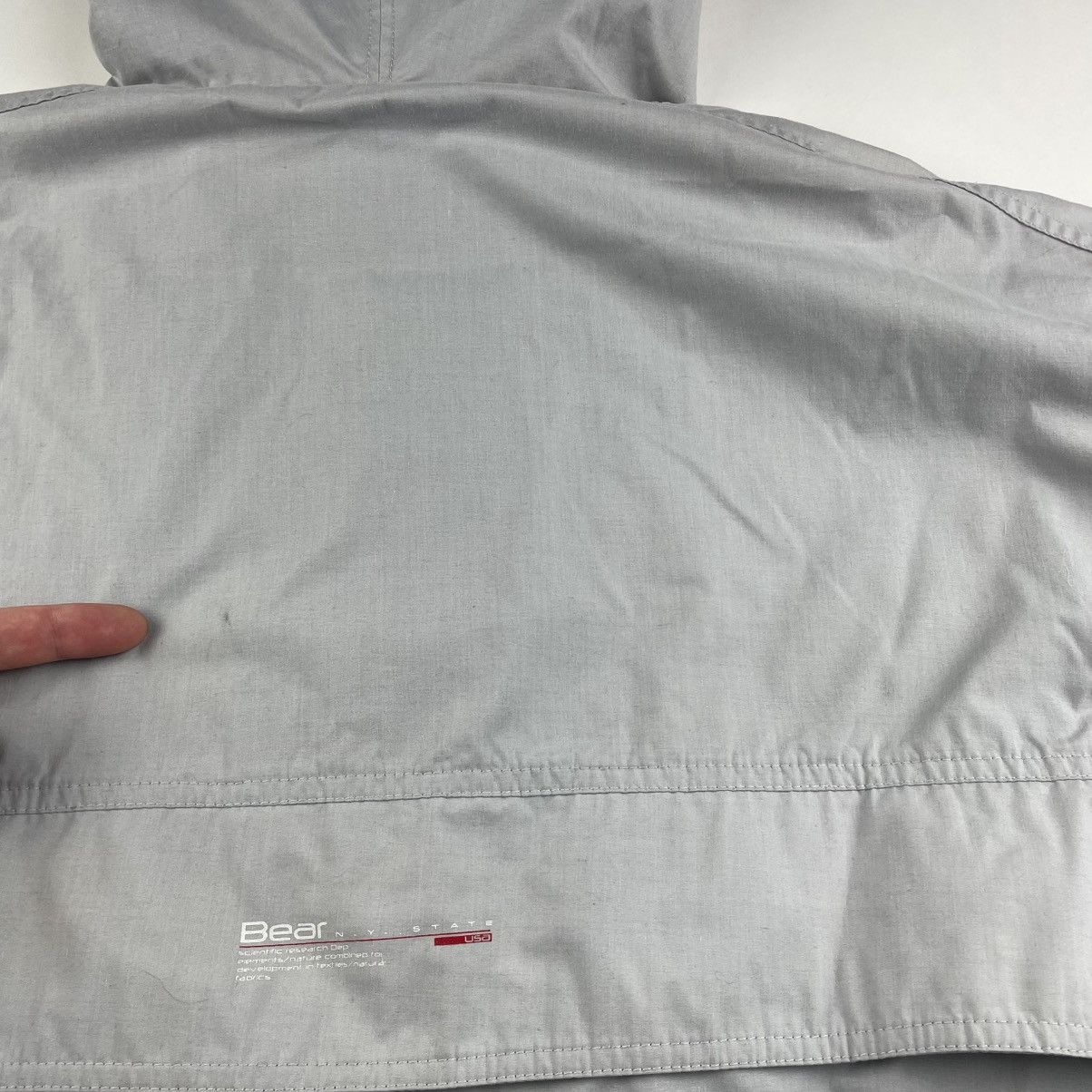 Other Y2K Bear Usa NY State Anorak Jacket Pullover Grey Mens S/M Size US S / EU 44-46 / 1 - 18 Thumbnail