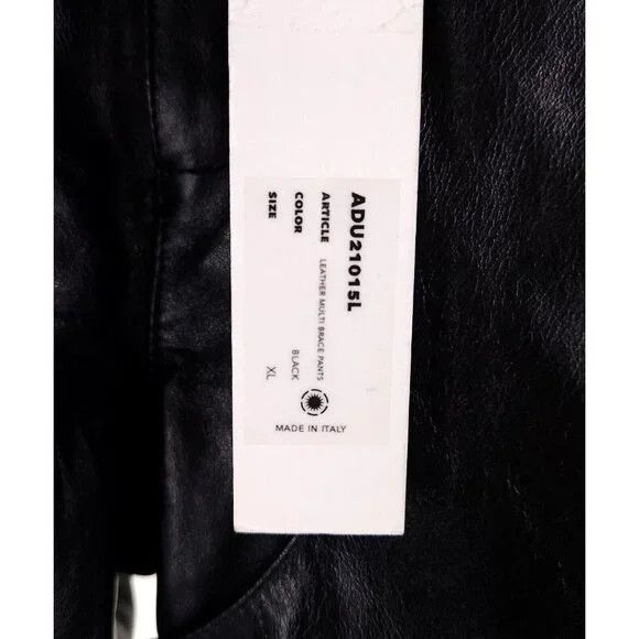Leather Adyar Leather Brace Trousers Size XL Mens Black NWT Size US 38 / EU 54 - 14 Thumbnail