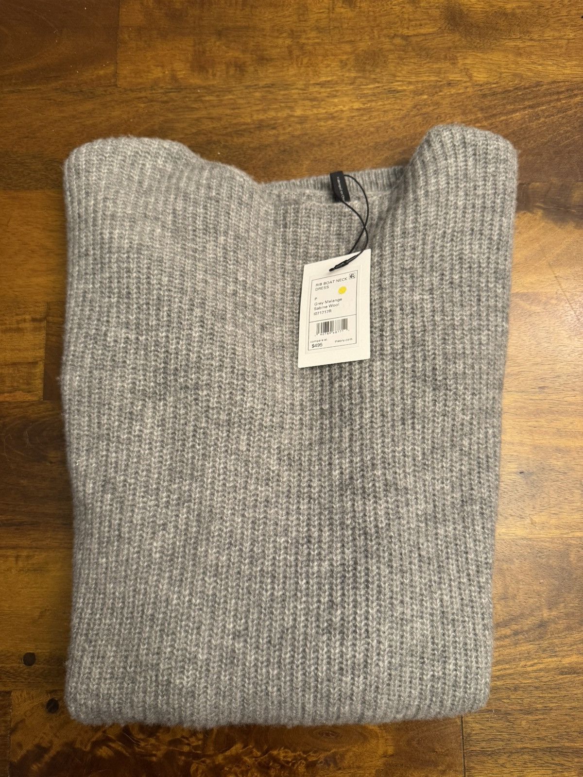 Theory Theory Ribbed Boat Neck Dress Size XS / US 0-2 / IT 36-38 - 2 Thumbnail