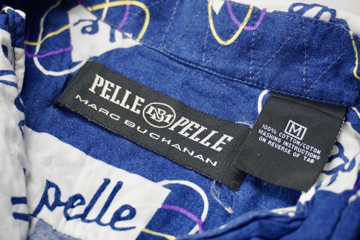 Marc Buchanan × Pelle Pelle × Vintage Pelle pelle marc buchanan overprinted spellout button shirt Size US M / EU 48-50 / 2 - 6 Thumbnail