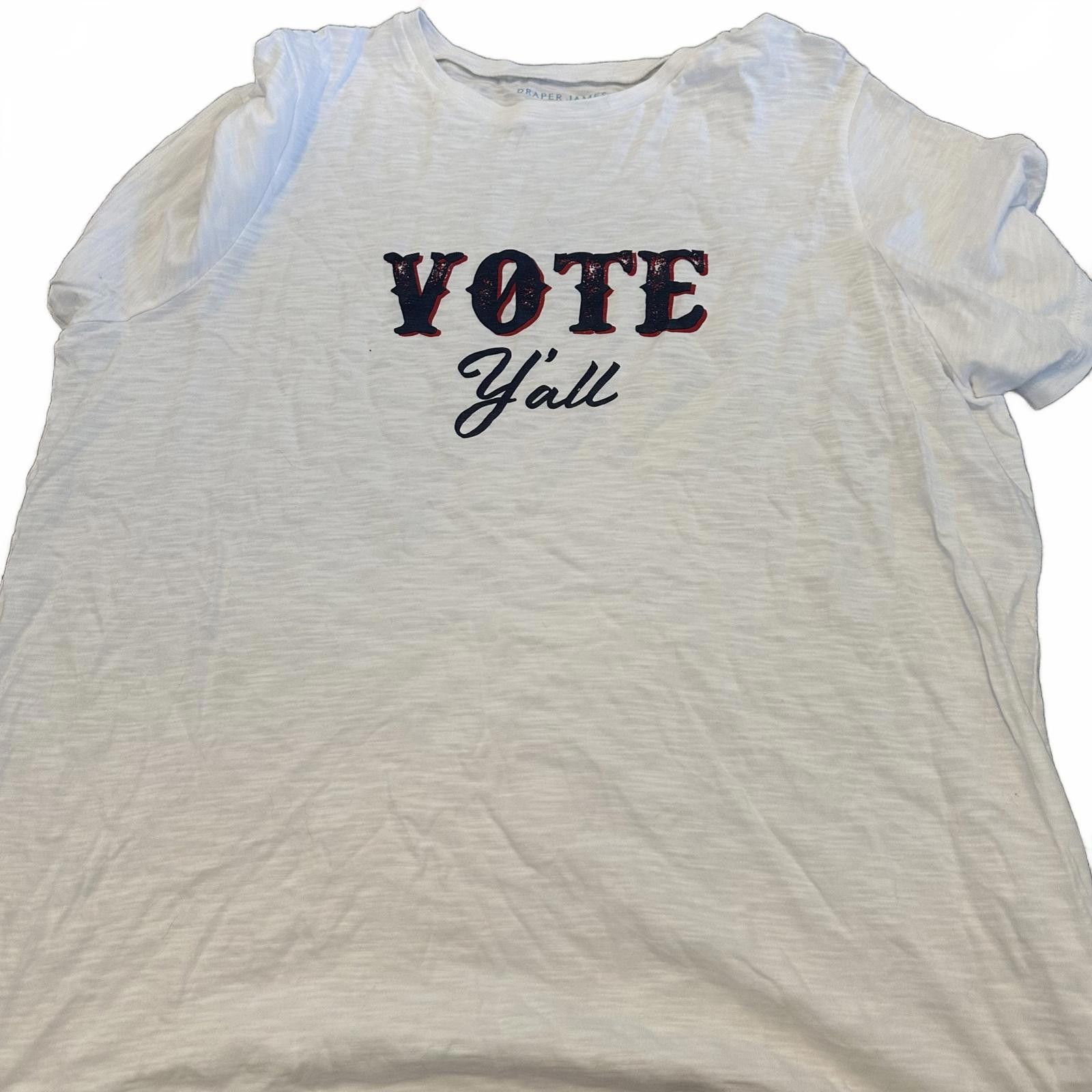 Designer Draper James 'Vote Y'all' Graphic Tee Size XL / US 12-14 / IT 48-50 - 3 Thumbnail