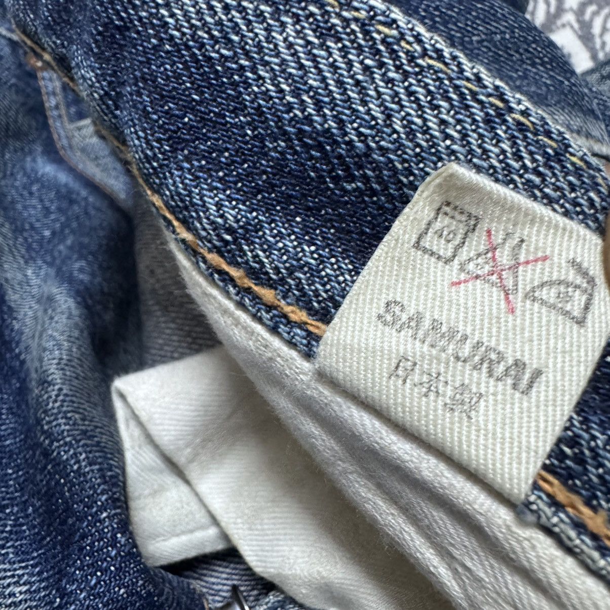 Samurai Jeans 21oz Samurai S510xx Denim Selvedge Jeans Natural Fade Size US 34 / EU 50 - 20 Thumbnail