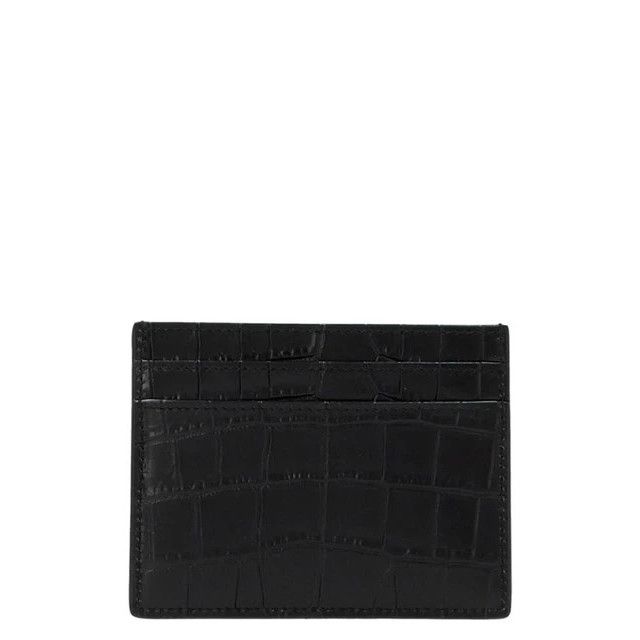 Saint Laurent Paris SAINT LAURENT Black Embossed Card Holder New & Authentic Size ONE SIZE - 2 Thumbnail