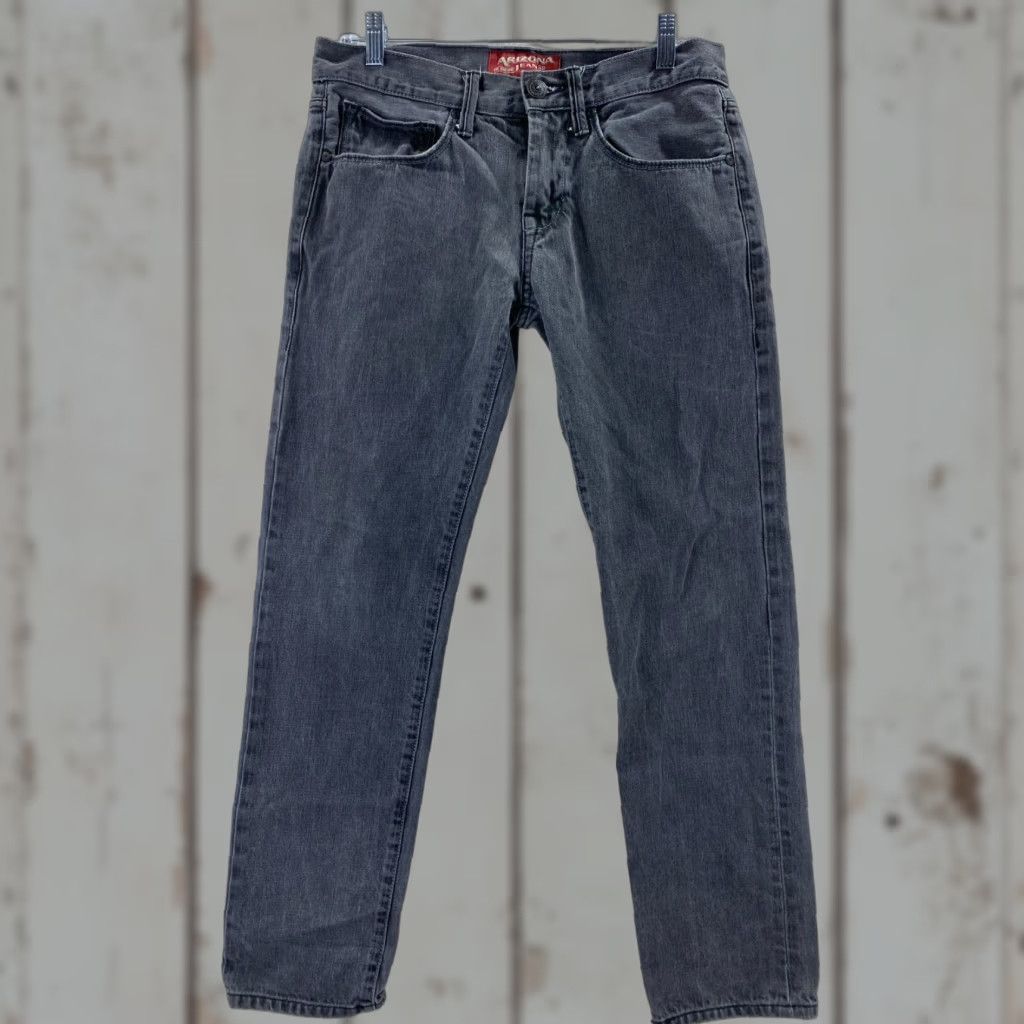 Vintage Arizona Black Skinny Jeans 31x32 Pants 100% Cotton Mens Jeans Size US 31 - 1 Thumbnail