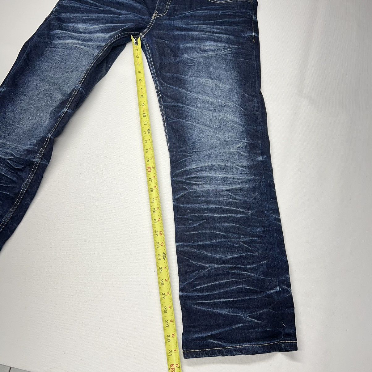Vintage Copper Rivet Jeans Blue Denim Straight Y2K Hip Hop Baggy Size US 38 / EU 54 - 16 Thumbnail